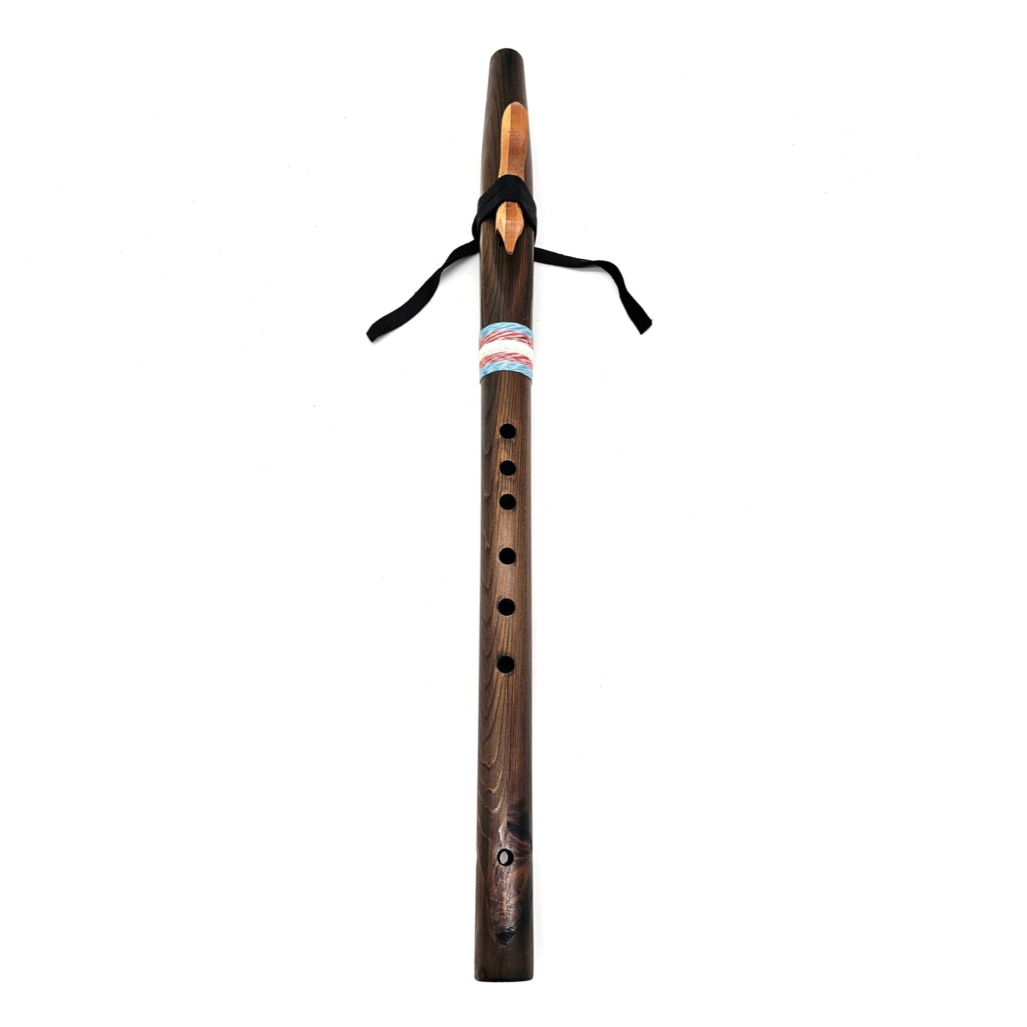 Iron Stained Native American style G flute - Limited Edition Trans Flag