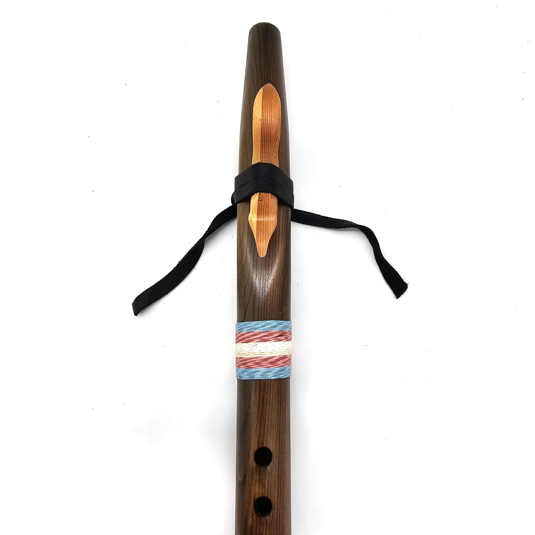 Iron Stained Native American style G flute - Limited Edition Trans Flag