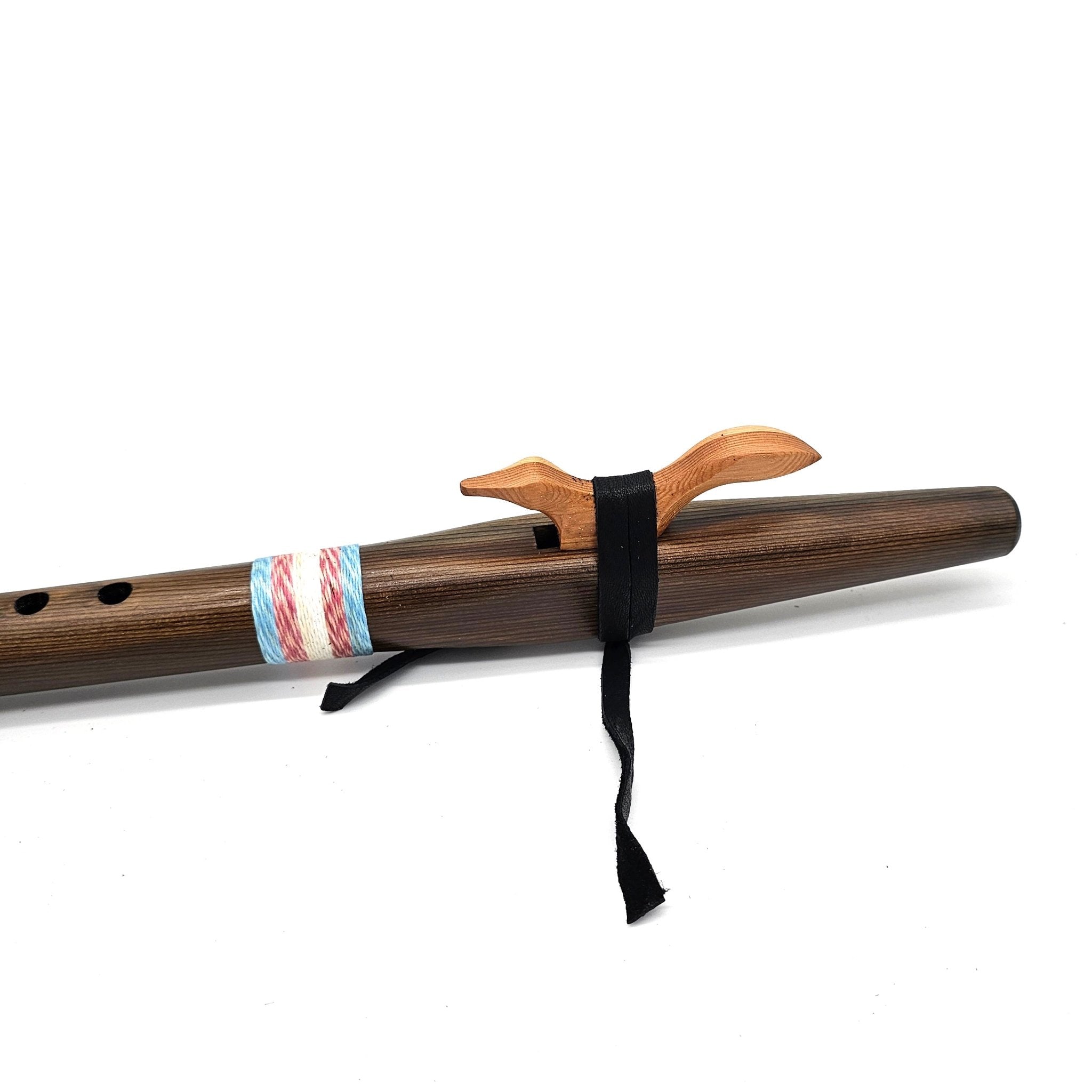 Iron Stained Native American style G flute - Limited Edition Trans Flag