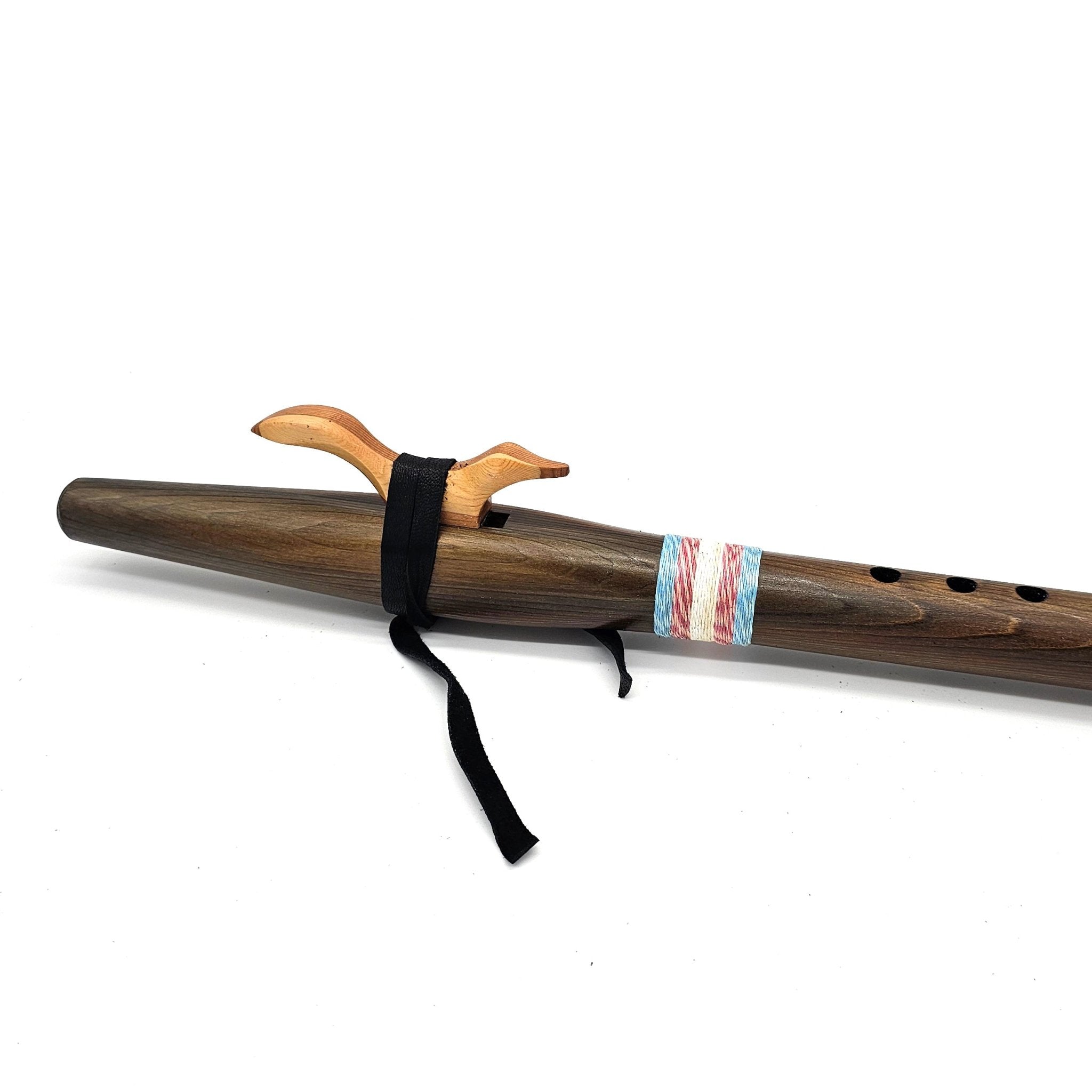 Iron Stained Native American style G flute - Limited Edition Trans Flag