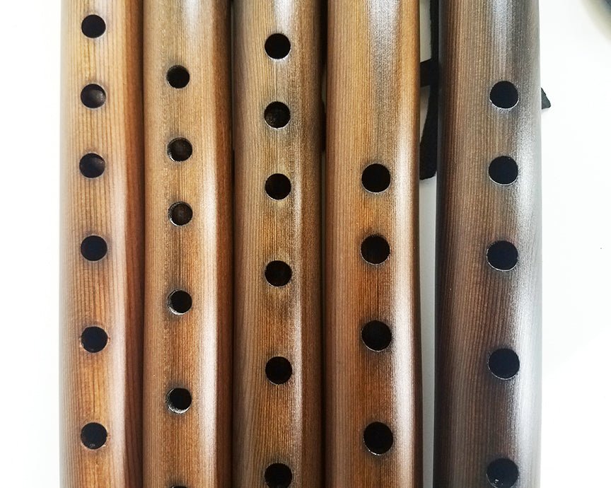Basic Flute key of F# - Dark Stained Cedar