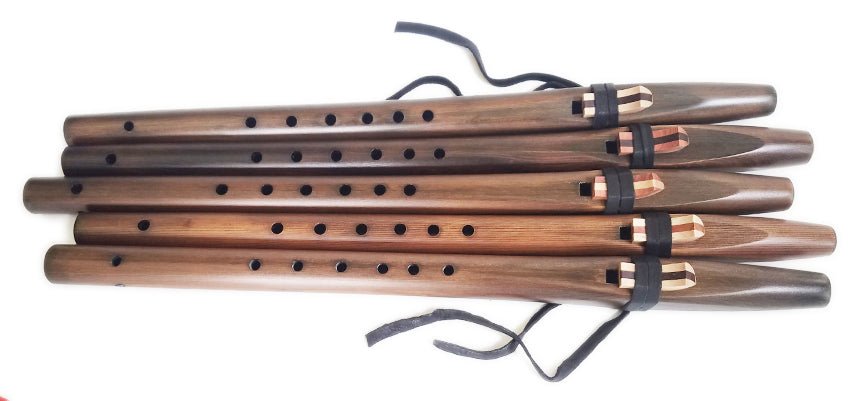 Beginner Native American Style A Flute |Small Sized| Iron Stained Cedar
