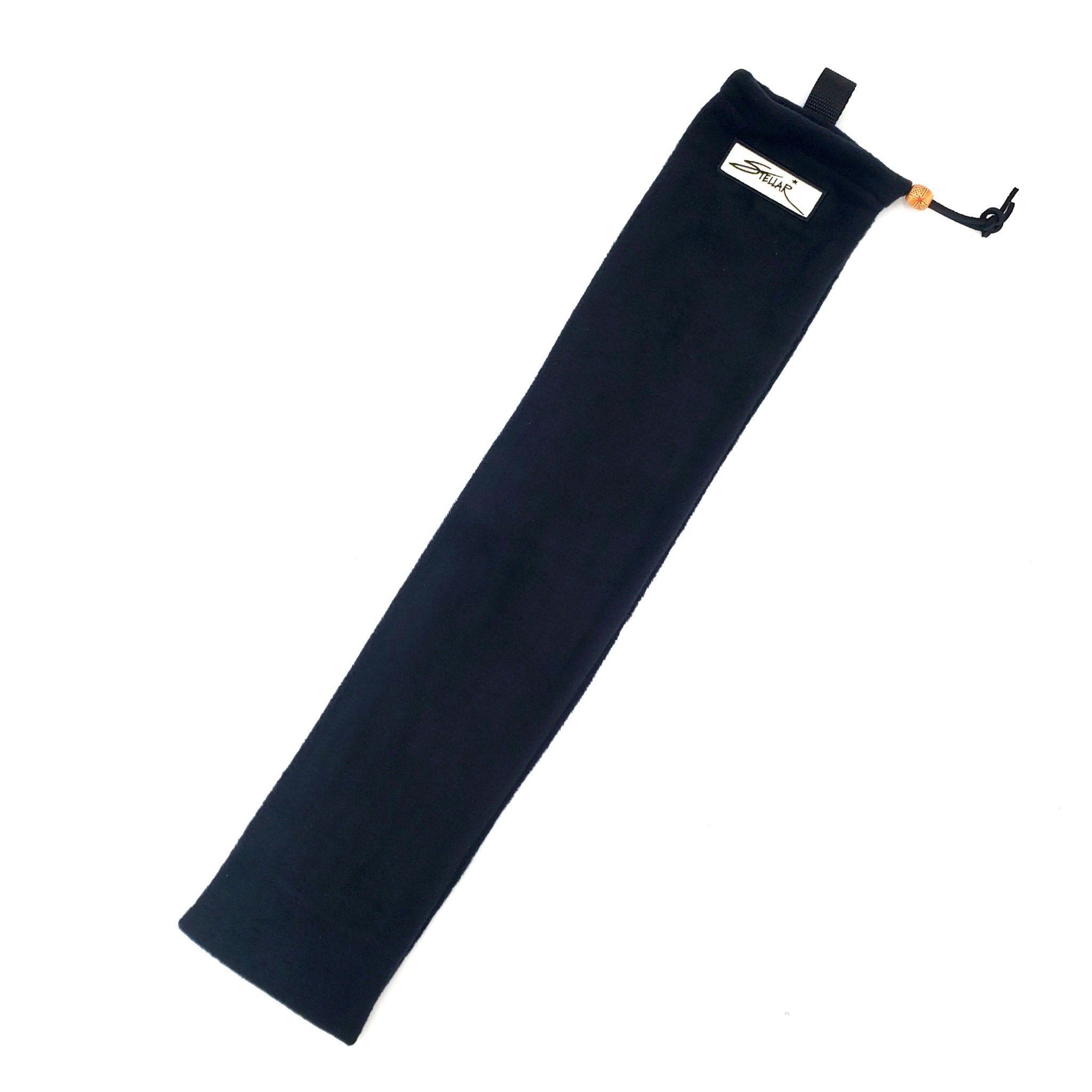 Handmade Polar Fleece Logo Flute Bag with Shoulder Strap and Drawstring