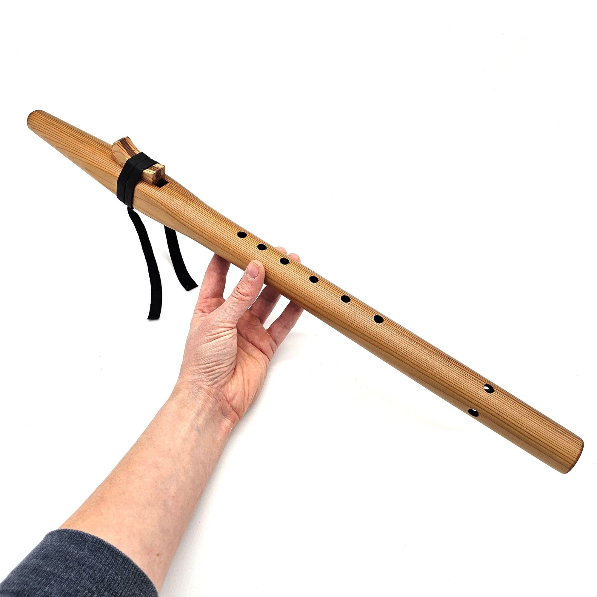 Beginner Native American Style A Flute | Small Sized | Natural Heartwood Cedar