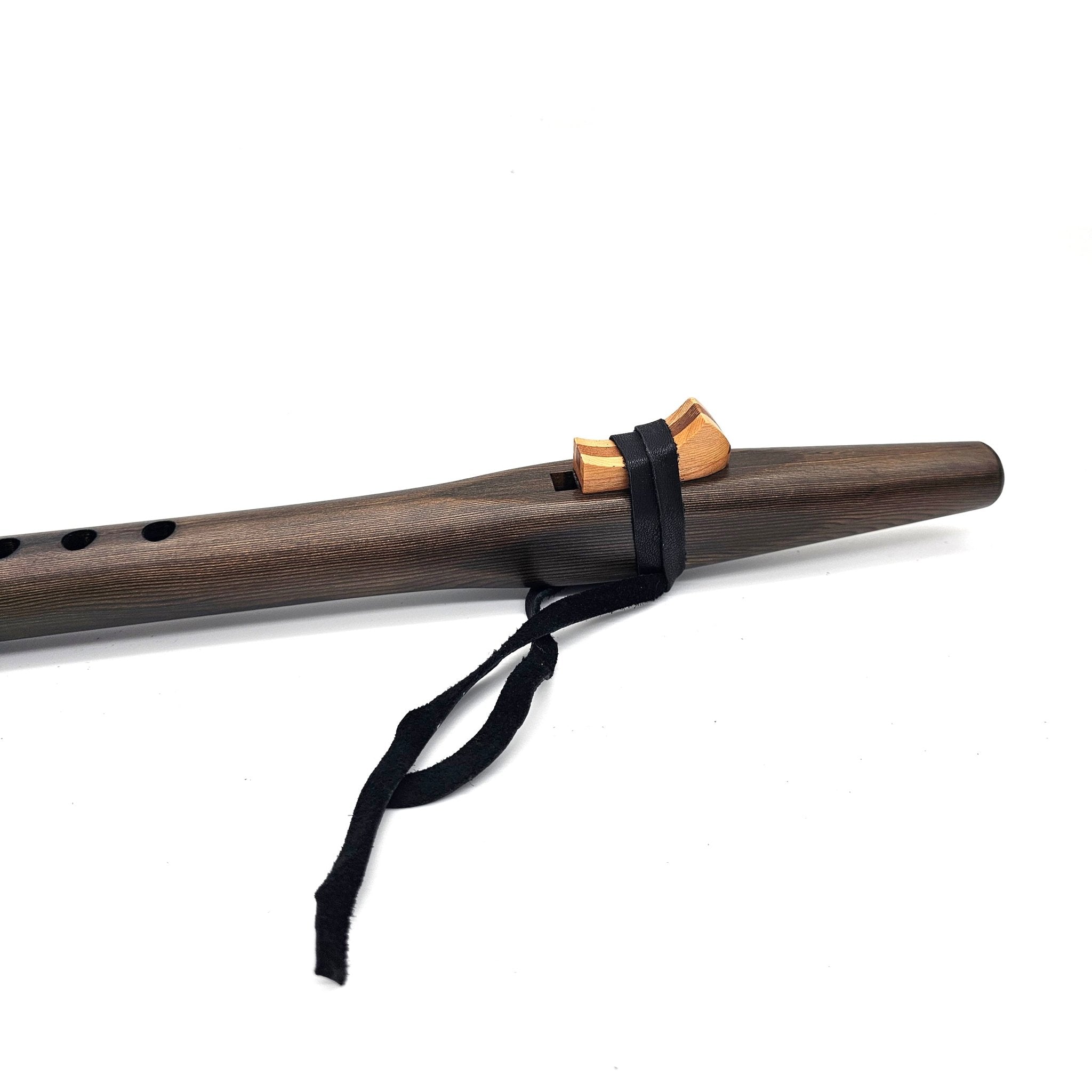 Beginner Native American Style G Flute  | Medium Sized | Iron Stained Cedar