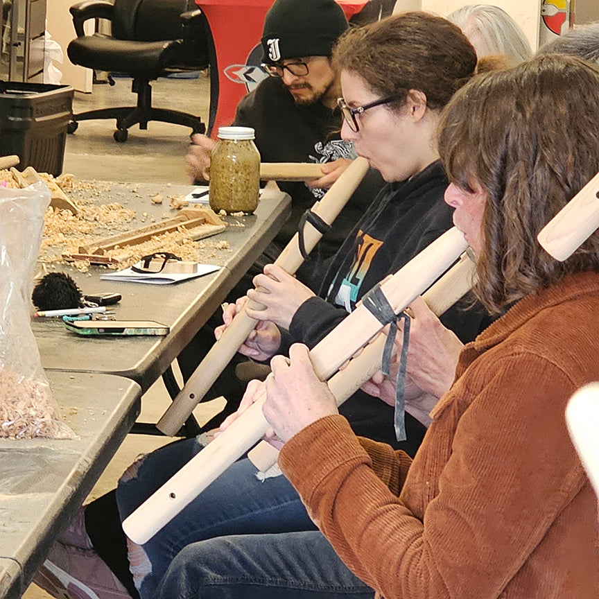 Flute Making and Playing Teaching Package for Tribes, Schools and Groups