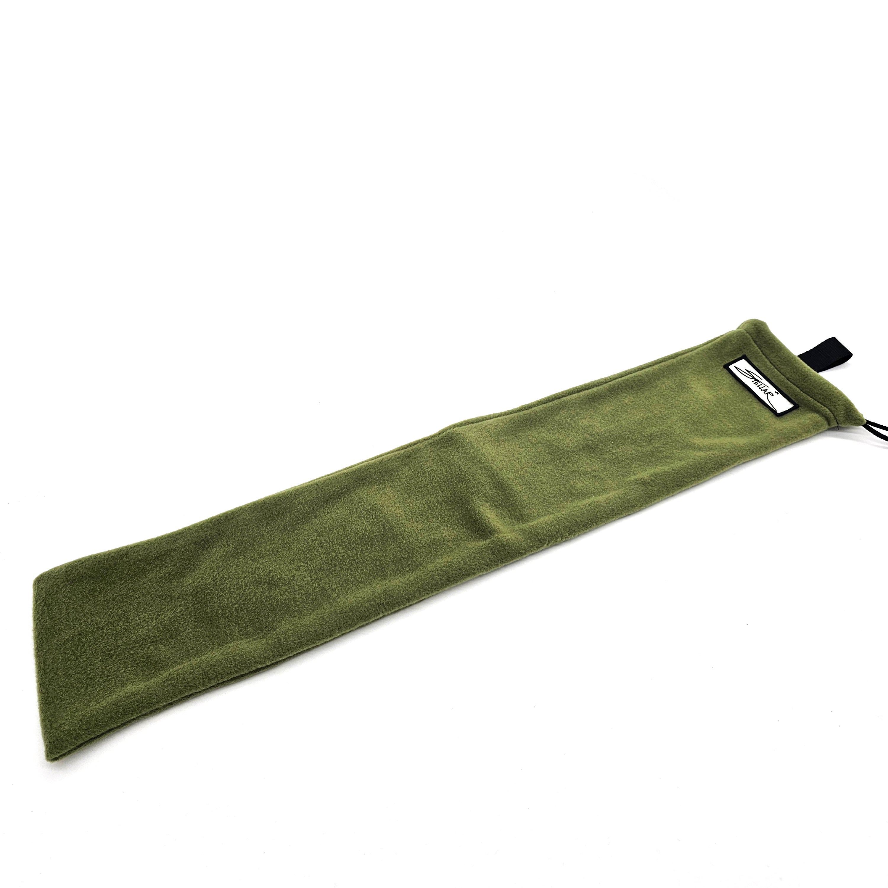 Handmade Polar Fleece Logo Flute Bag with Shoulder Strap and Drawstring