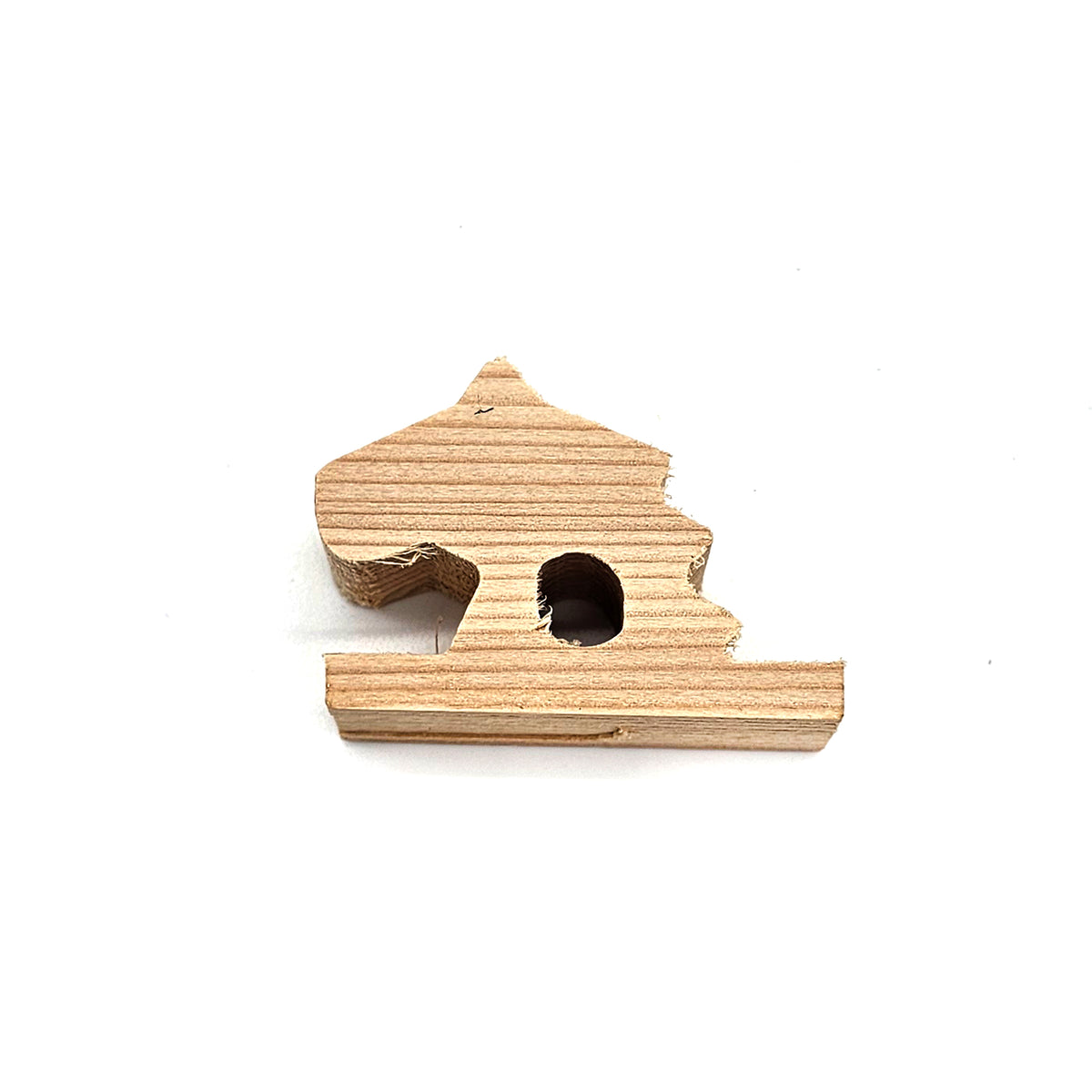 Flute Totem Carving Block - Unfinished Animal Cutouts with 7/16ths Groove