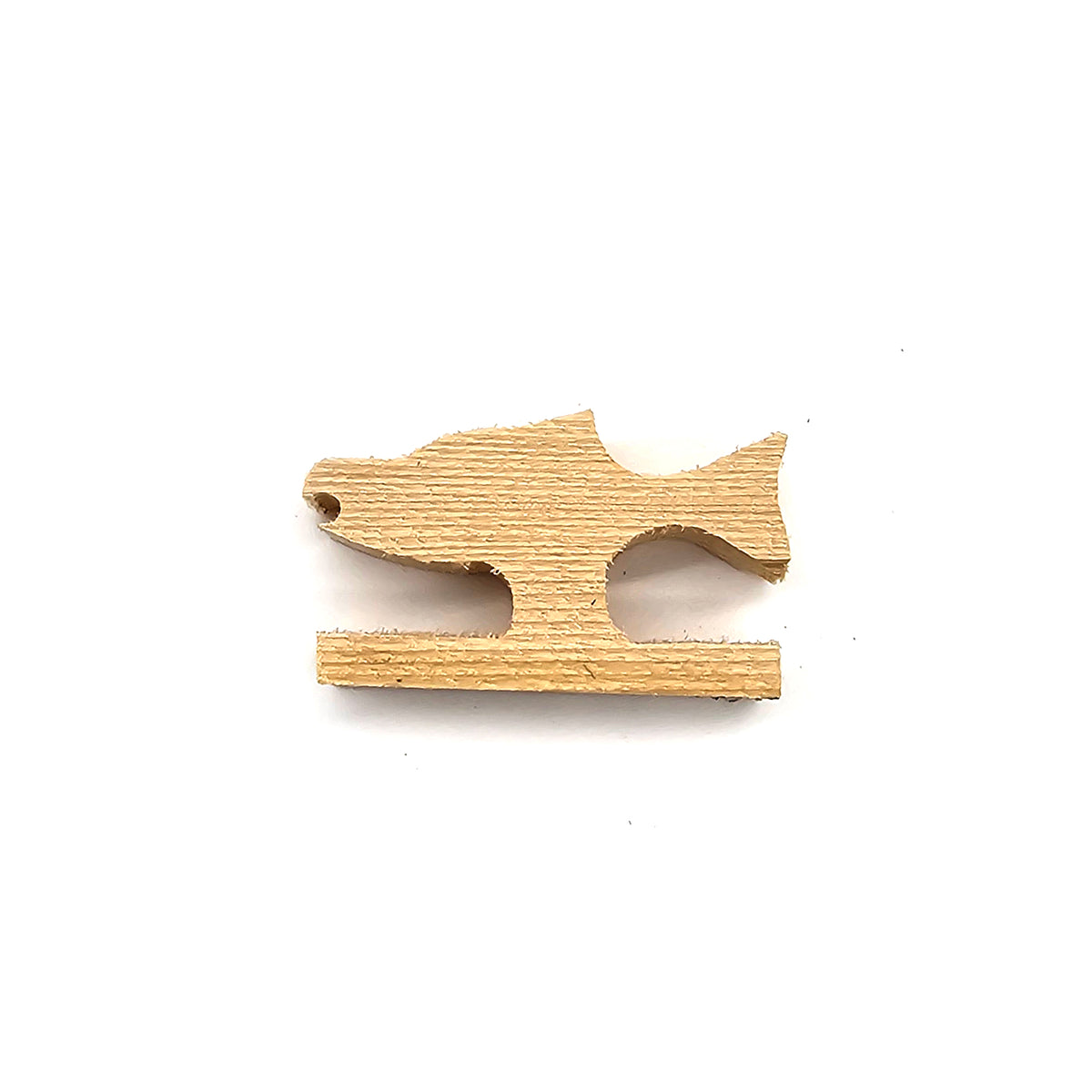 Flute Totem Carving Block - Unfinished Animal Cutouts with 7/16ths Groove