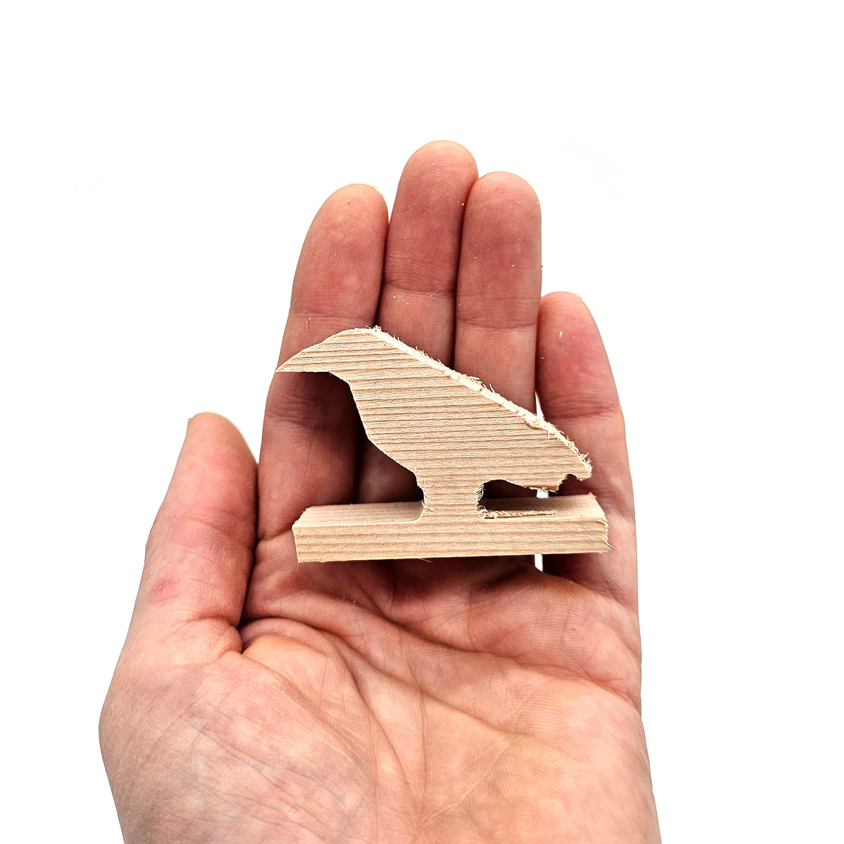 Flute Totem Carving Block - Unfinished Animal Cutouts with 7/16ths Groove