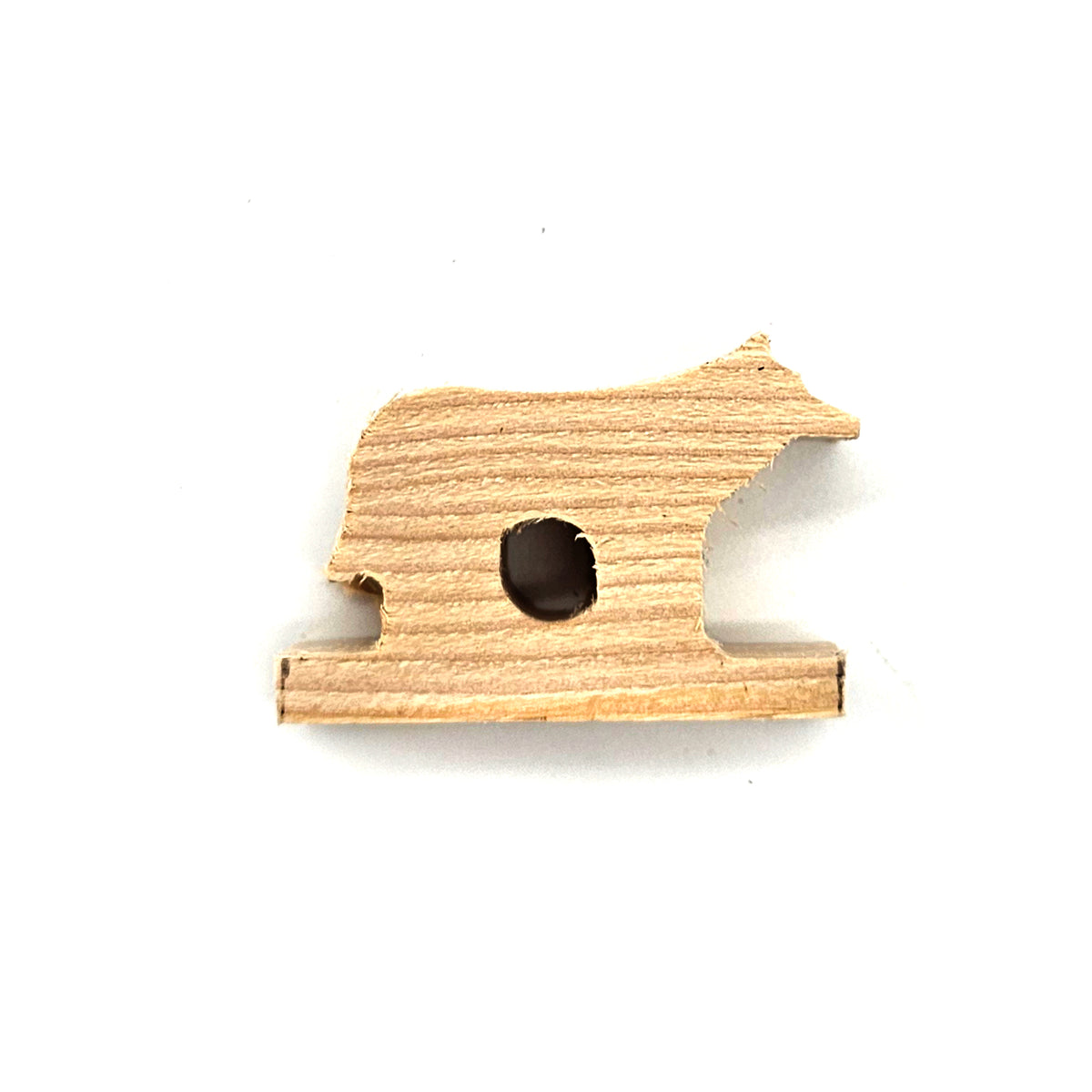 Flute Totem Carving Block - Unfinished Animal Cutouts with 7/16ths Groove