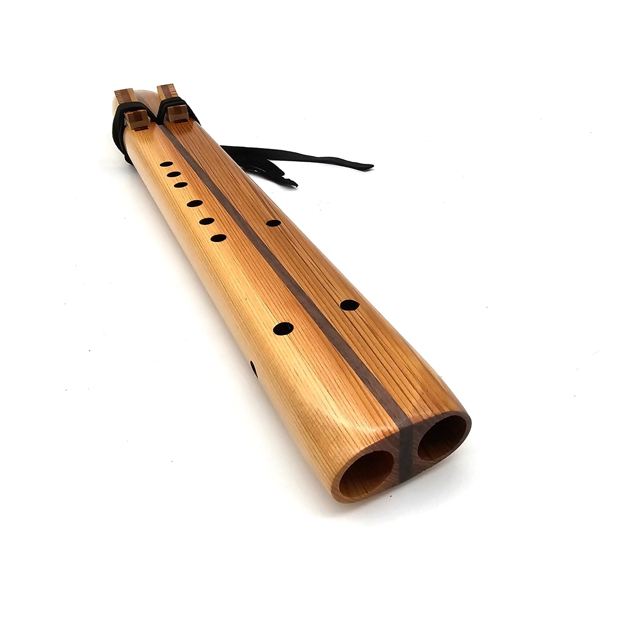 Western Red Cedar Key of A Drone Flute - (finger holes on right side)