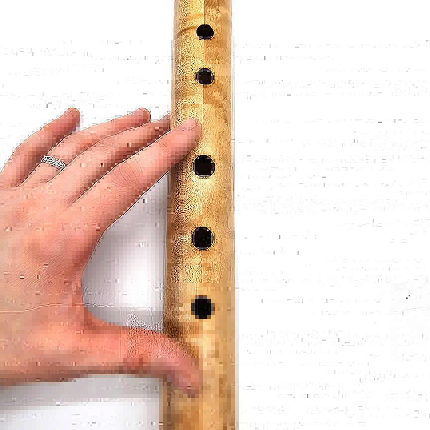 Birdseye maple Native American Style D Sharp Flute