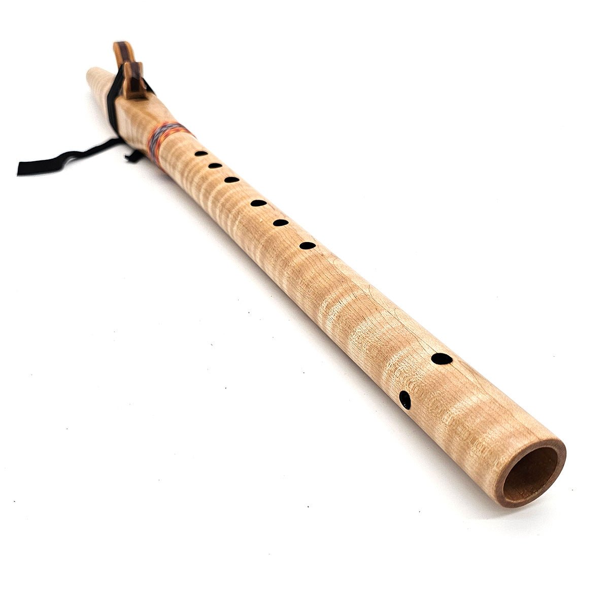 Curly Maple Native American Style F Sharp Flute