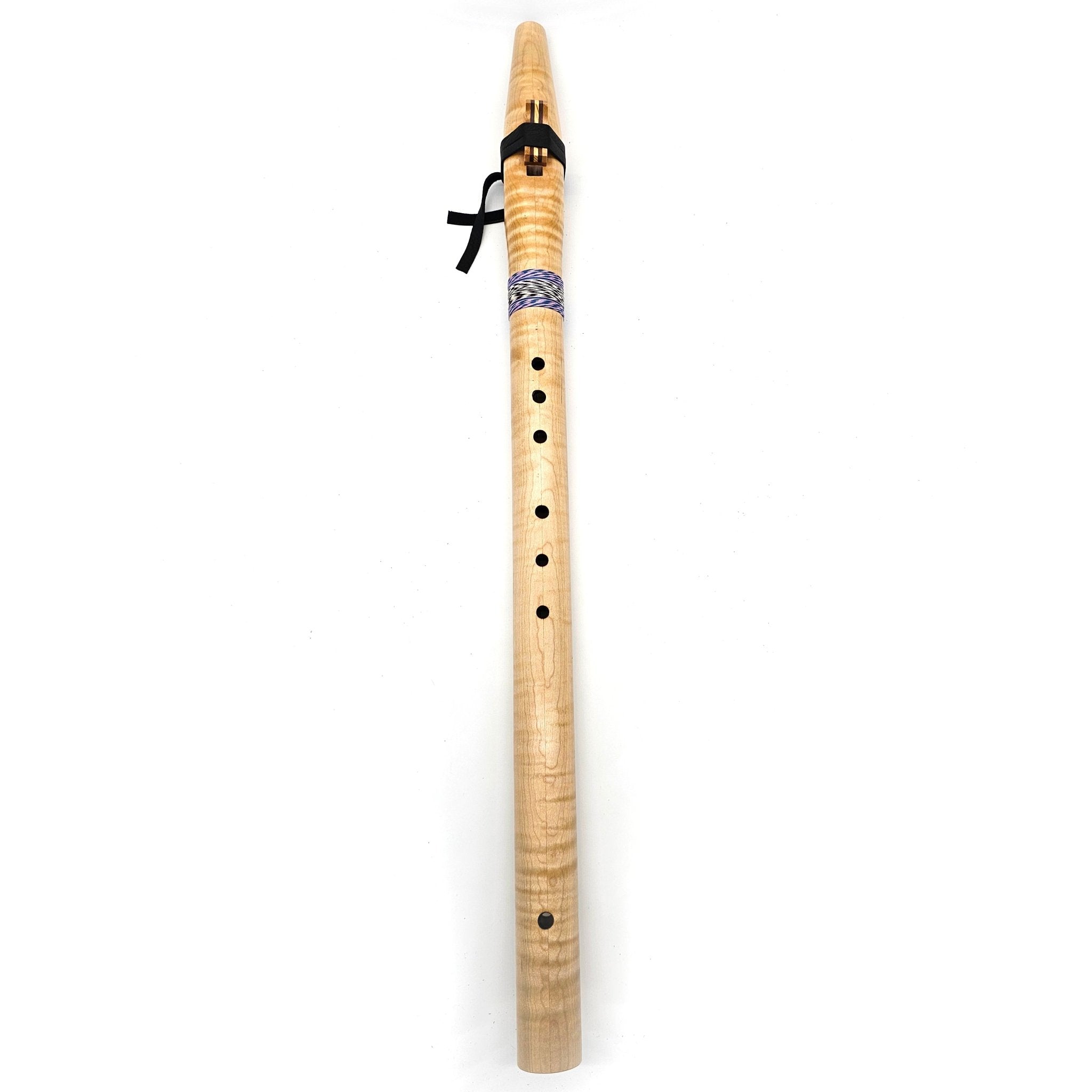 Curly Maple flute in the key of bass C - #5938