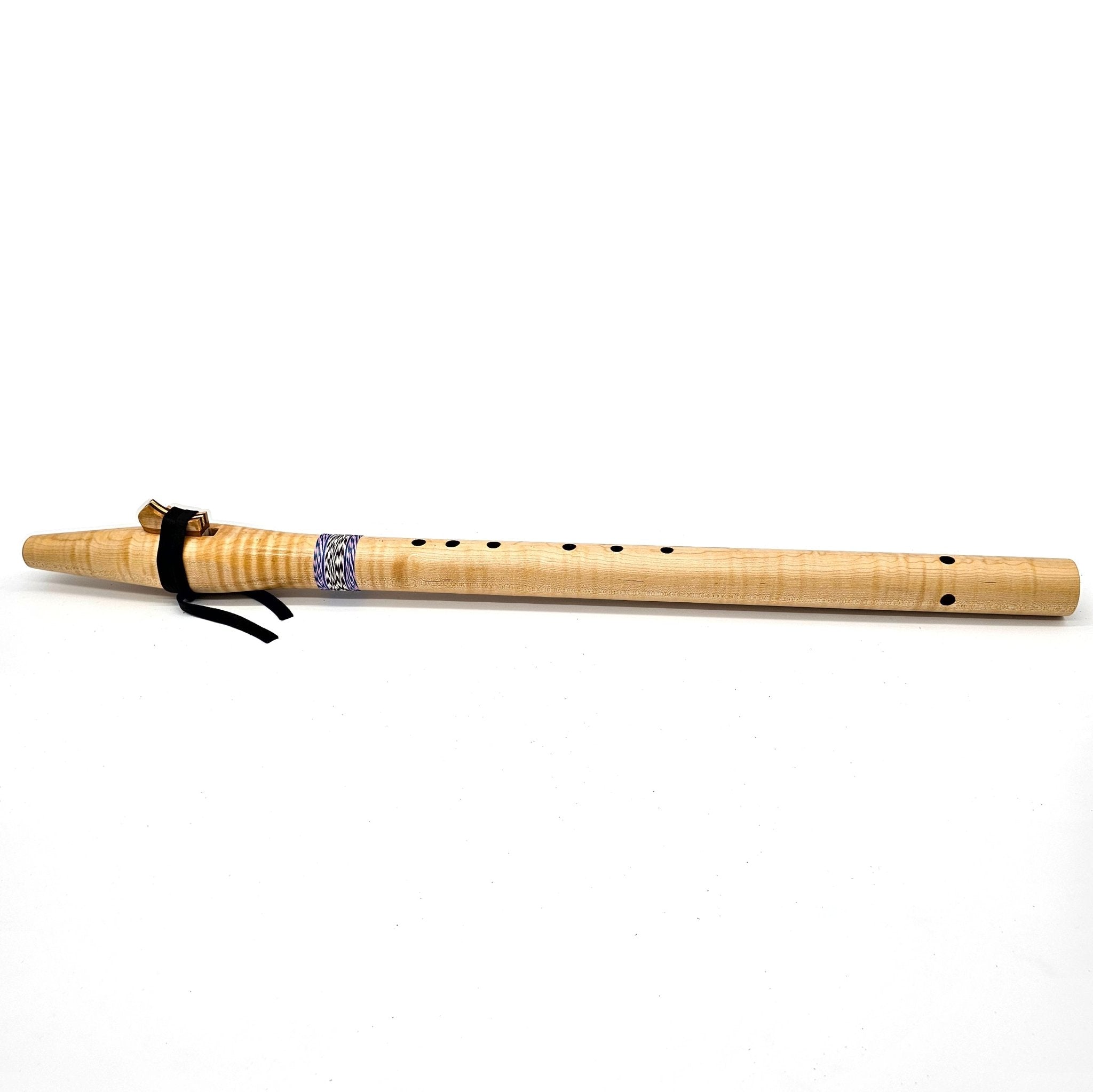 Curly Maple flute in the key of bass C - #5938