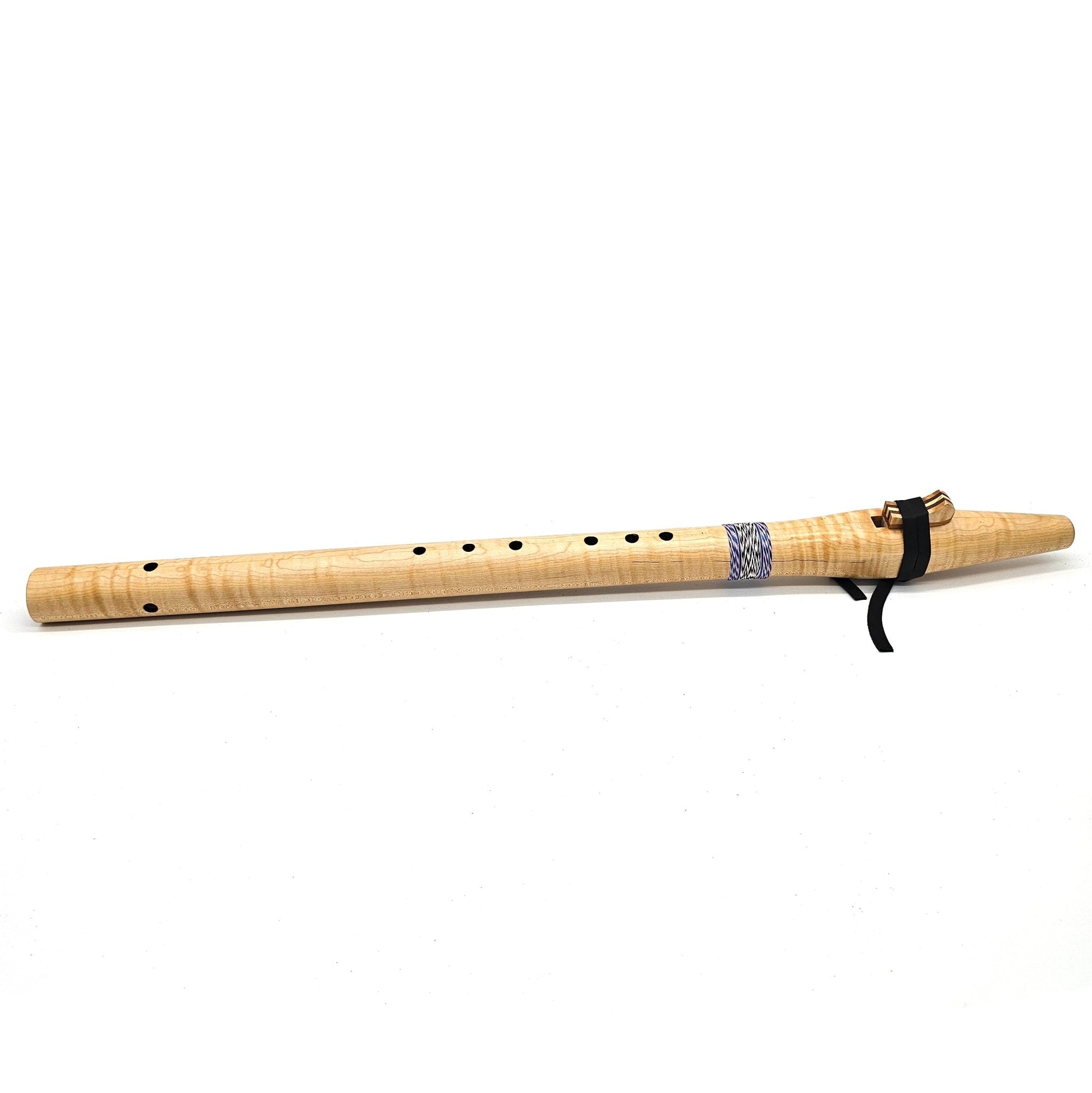 Curly Maple flute in the key of bass C - #5938