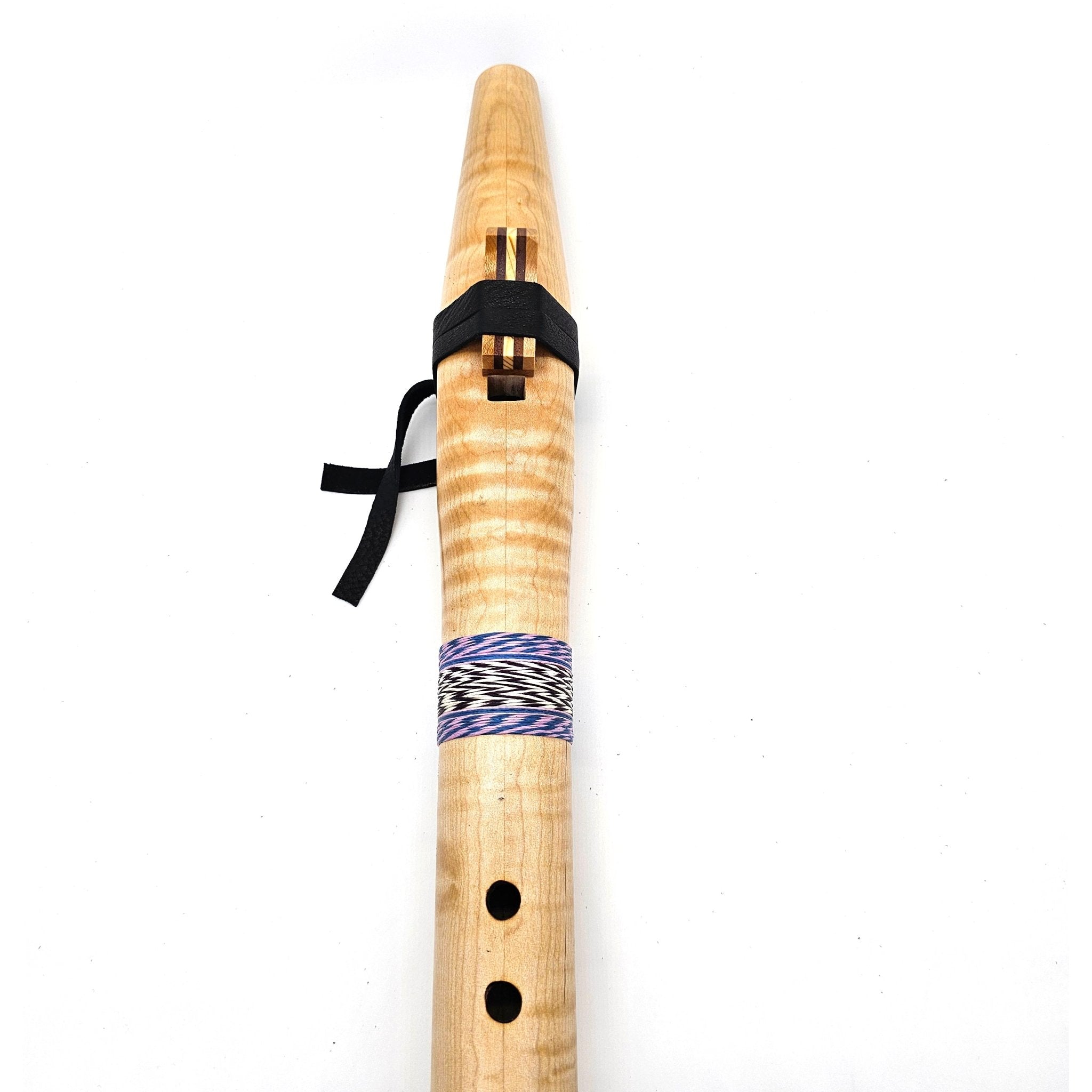 Curly Maple flute in the key of bass C - #5938