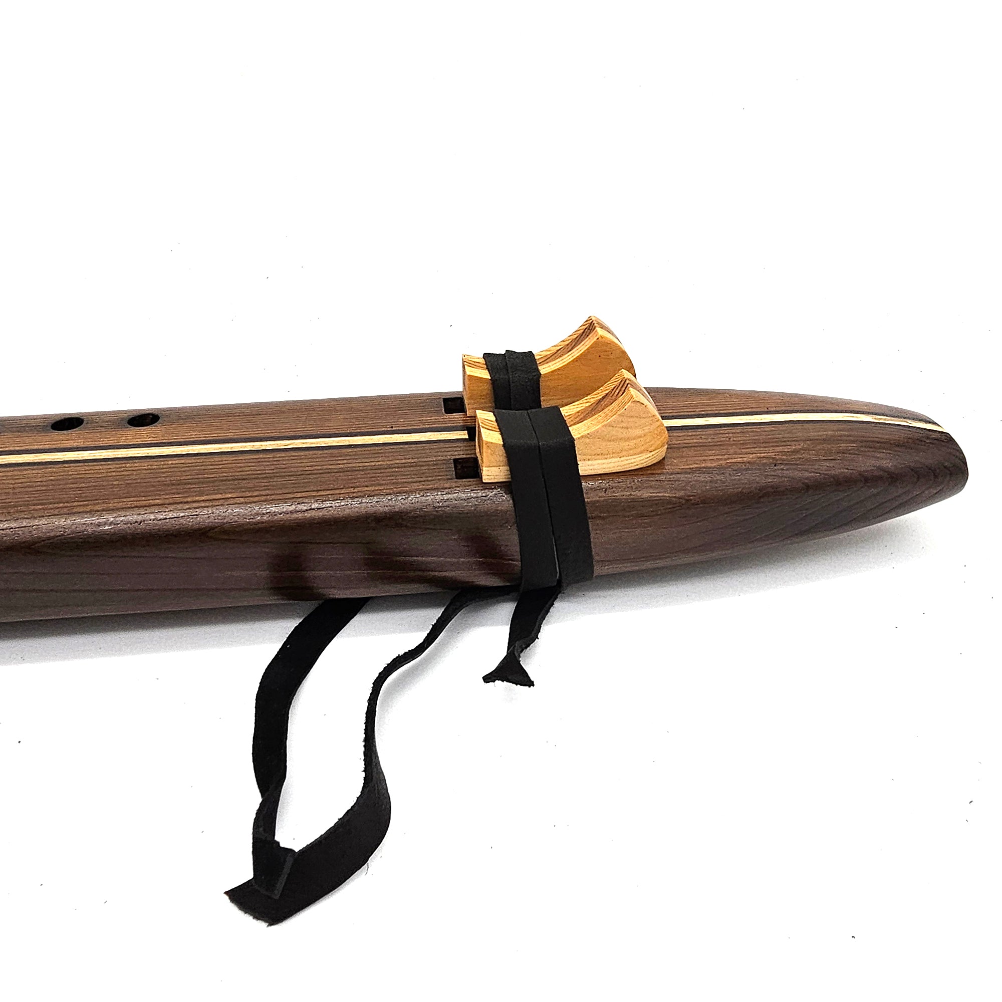Iron Stained Cedar Native American Style Drone Flute - Key of A