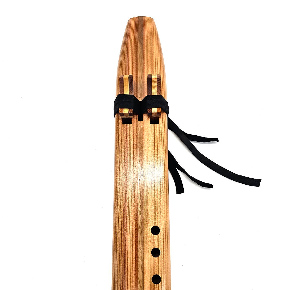 F Sharp Drone Flute In Western Red Cedar - (fingering holes on left side)