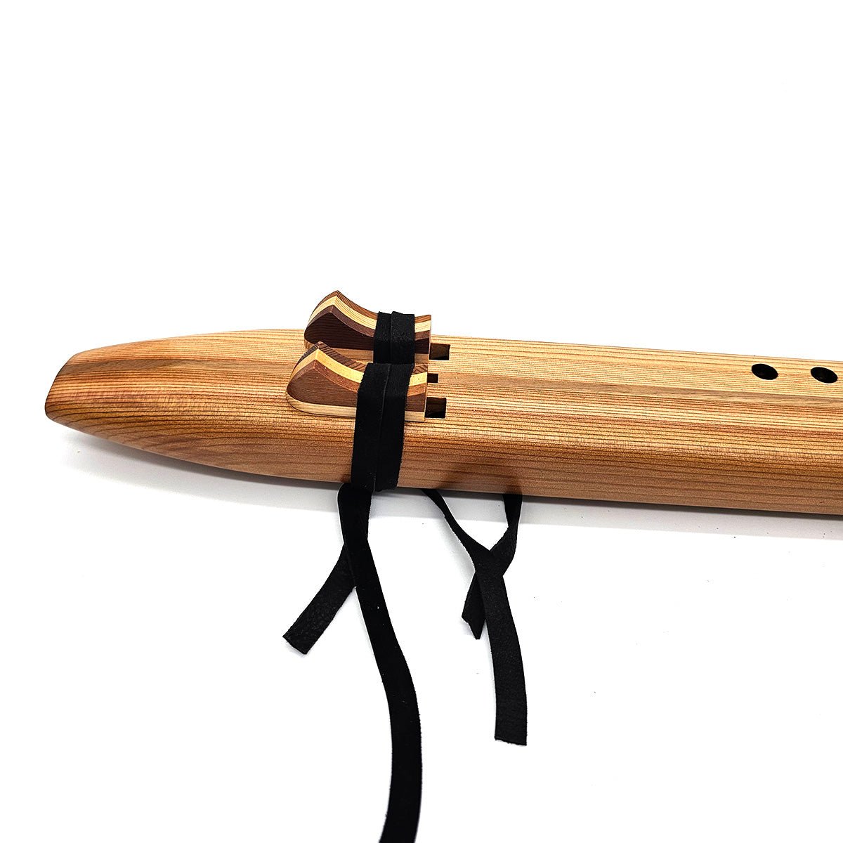 F Sharp Drone Flute In Western Red Cedar - (fingering holes on left side)