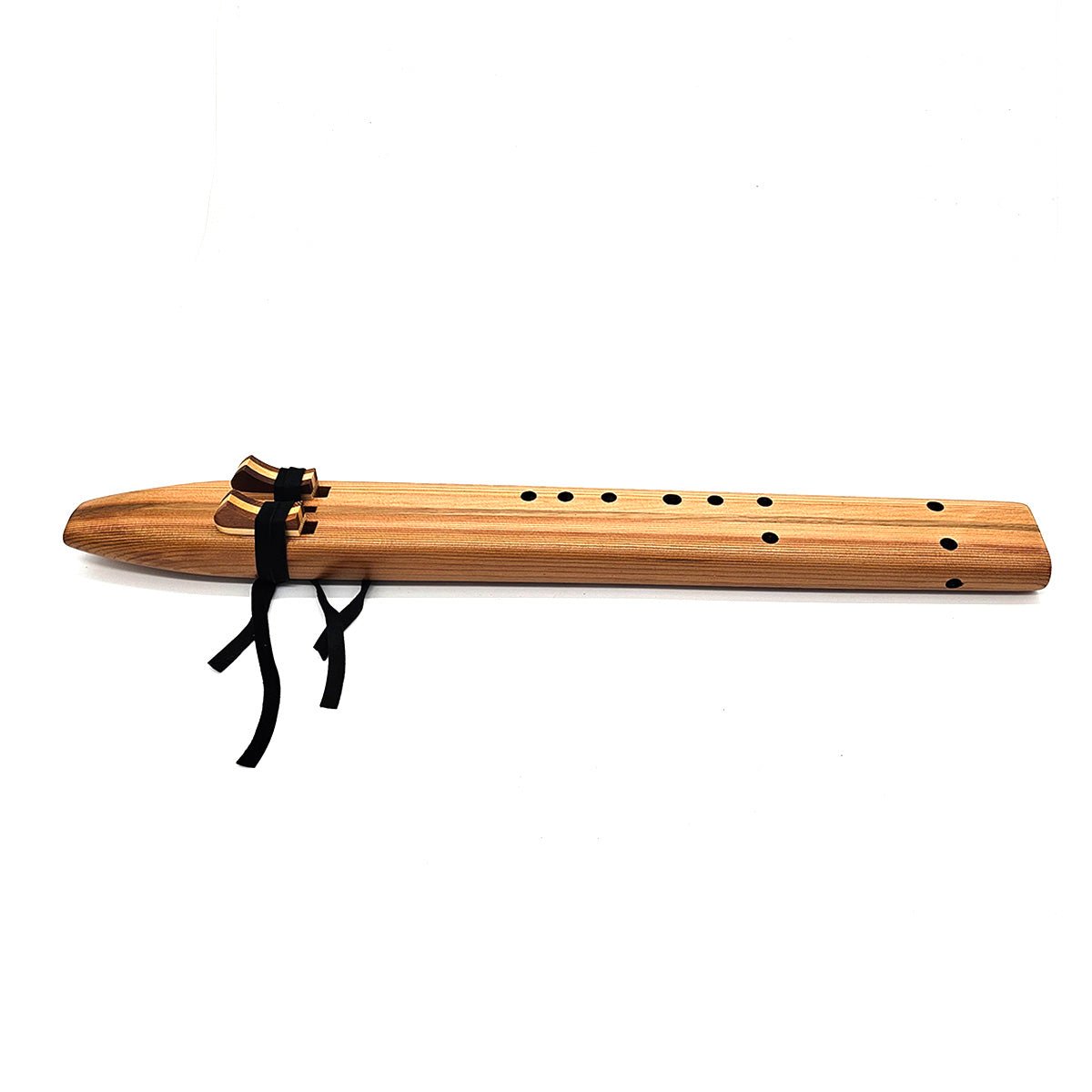 F Sharp Drone Flute In Western Red Cedar - (fingering holes on left side)