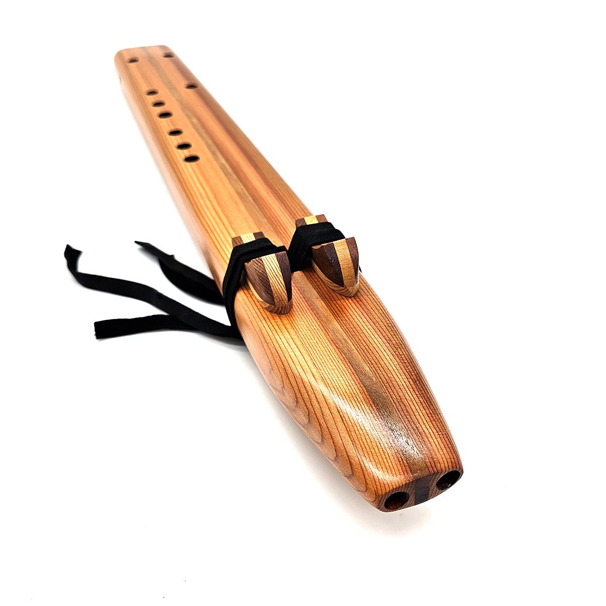 F Sharp Drone Flute In Western Red Cedar - (fingering holes on left side)