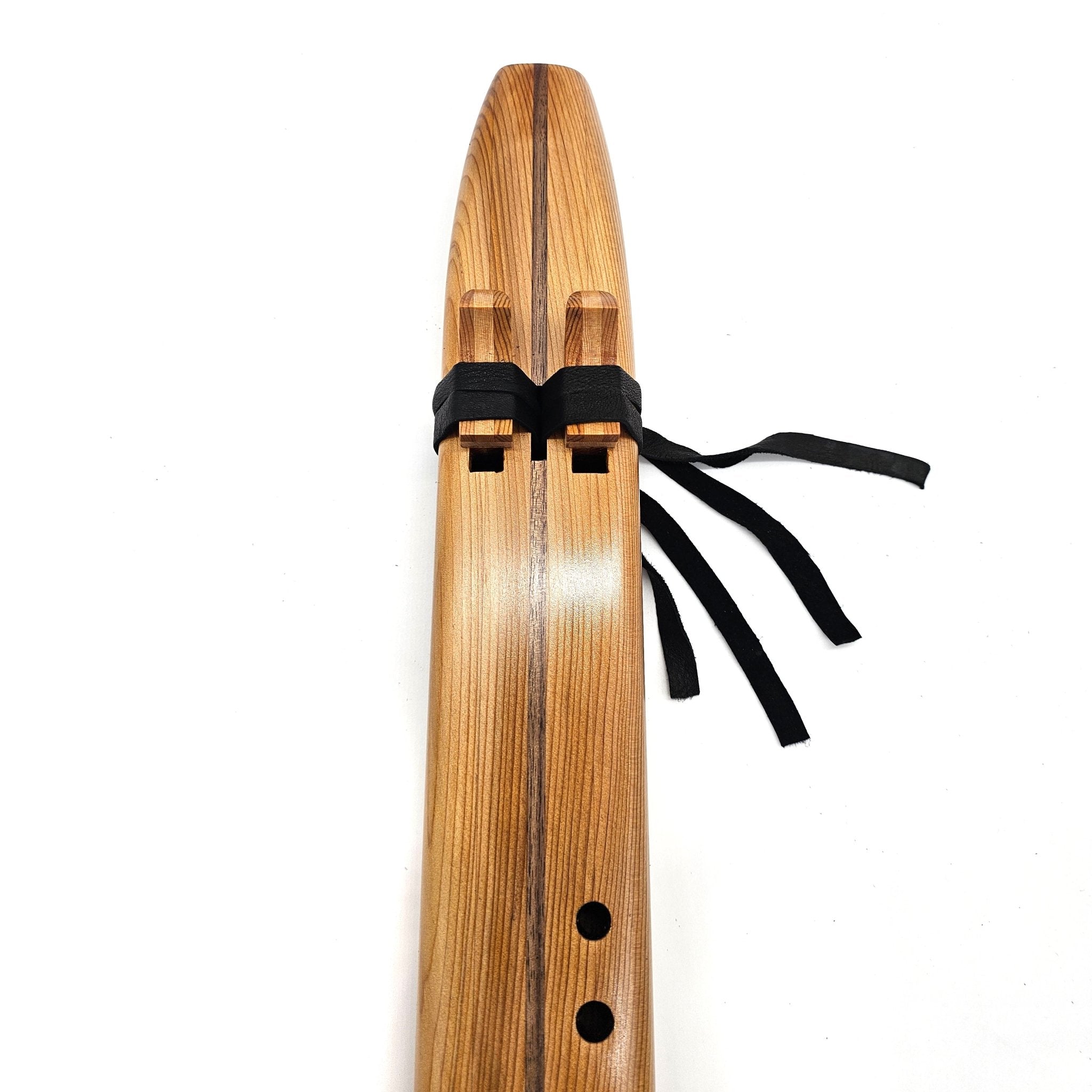 F Sharp Drone Flute In Western Red Cedar - (fingering holes on left side)