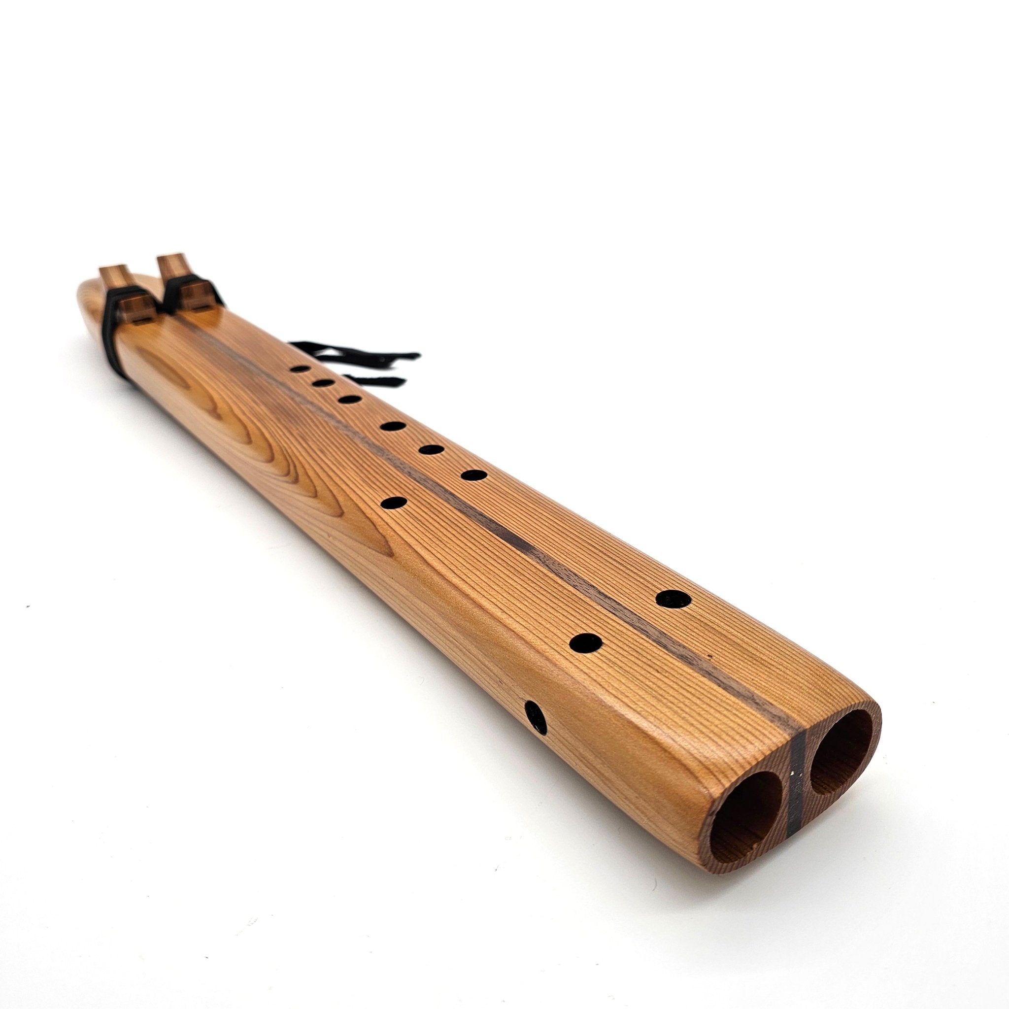 F Sharp Drone Flute In Western Red Cedar - (fingering holes on left side)