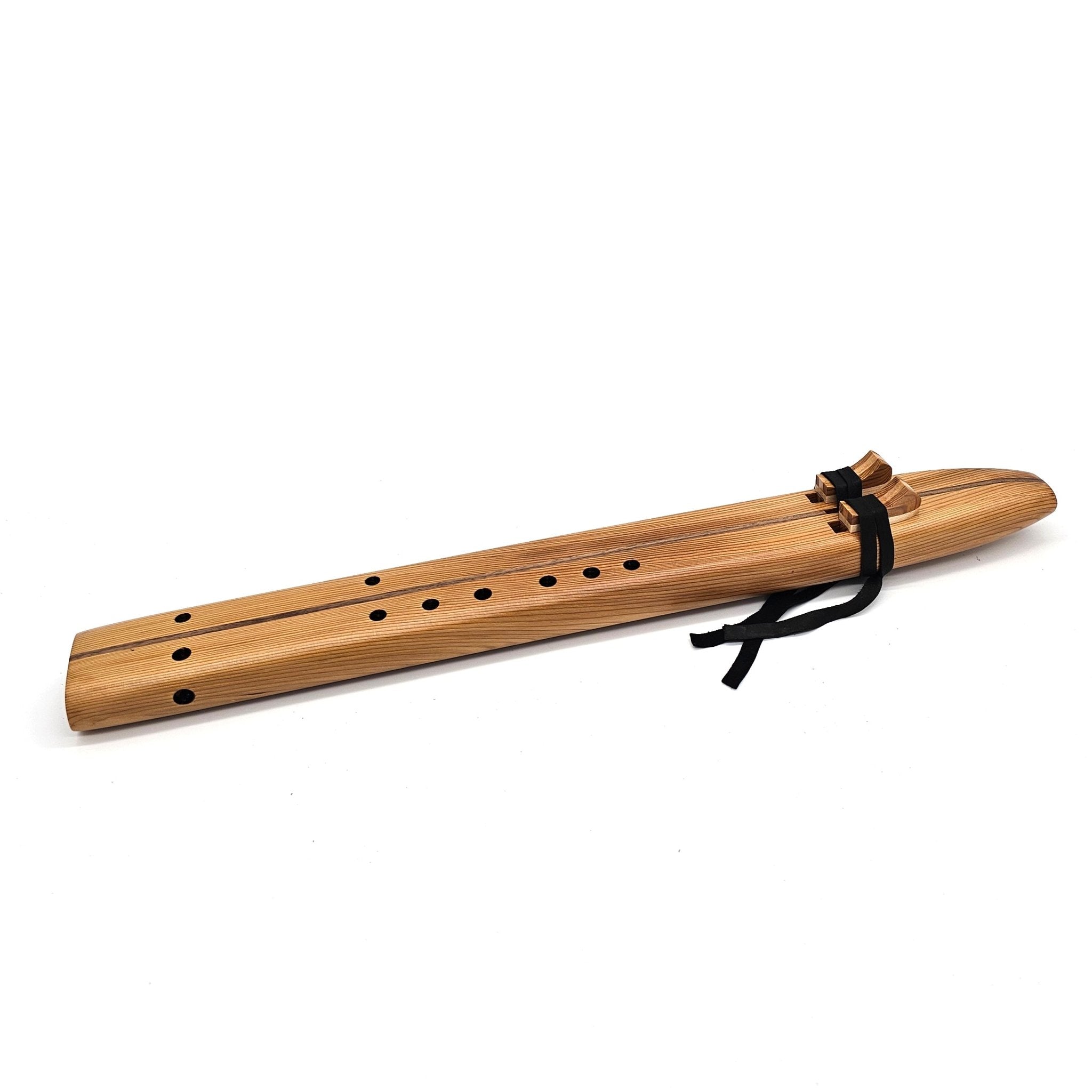 F Sharp Drone Flute In Western Red Cedar - (fingering holes on left side)