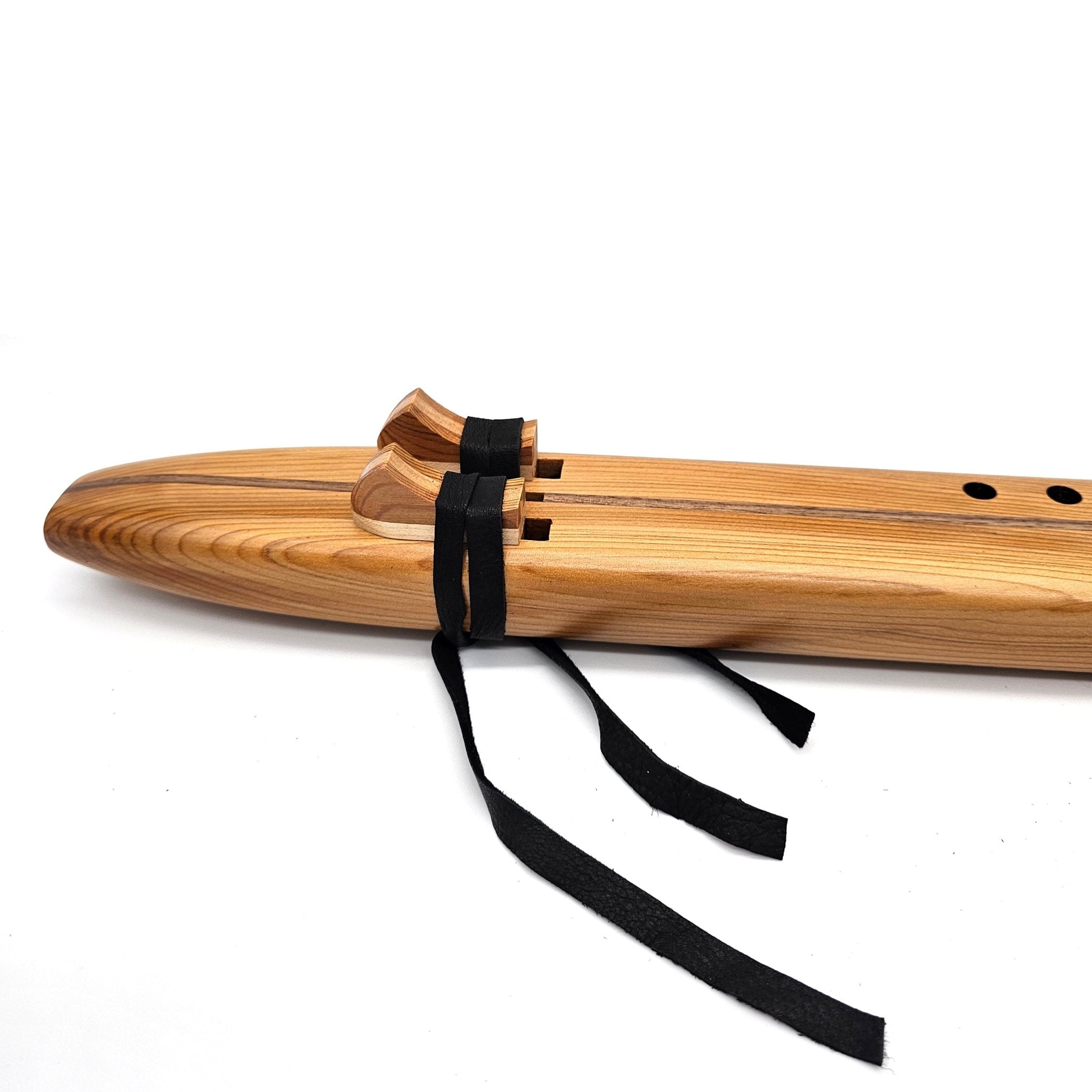 F Sharp Drone Flute In Western Red Cedar - (fingering holes on left side)