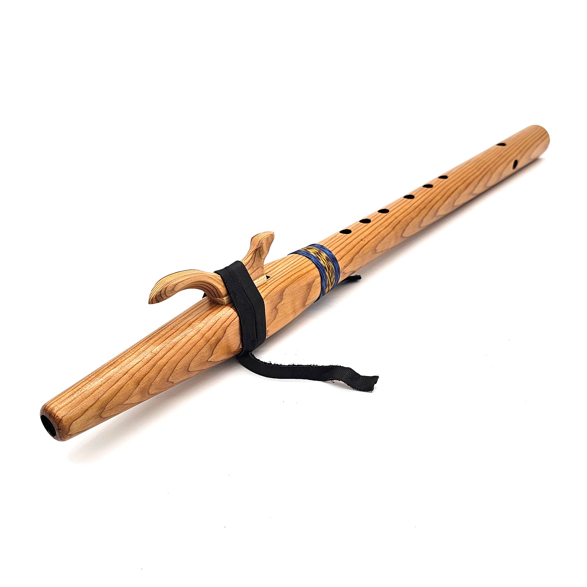 Figured Golden Cedar Native American Style A Flute
