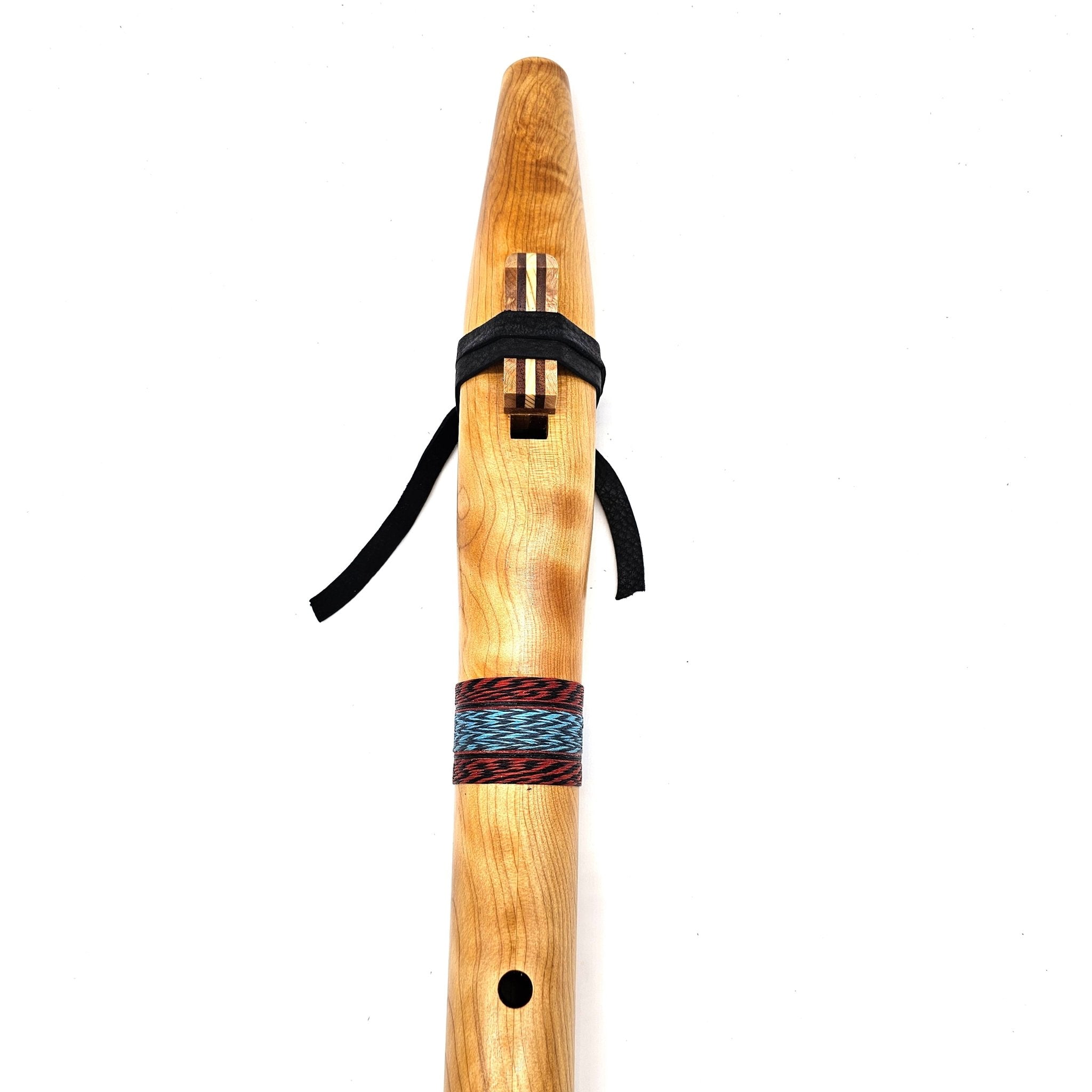 Figured Port Orford cedar Native American style bass B flute -#3129