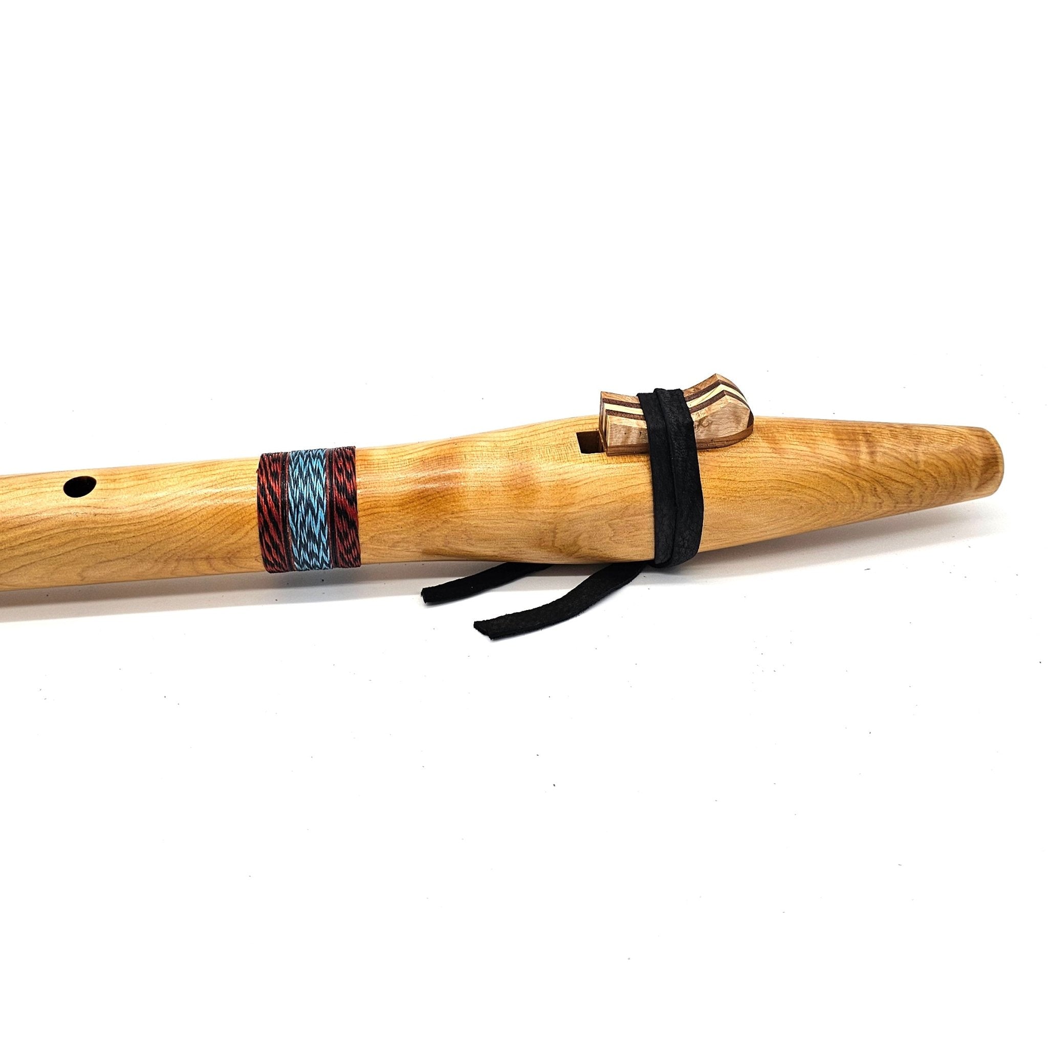 Figured Port Orford cedar Native American style bass B flute -#3129