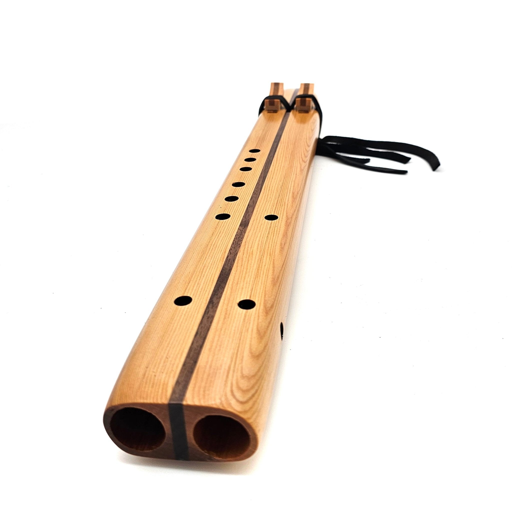 G Drone Flute in western red cedar (fingering holes on right side)