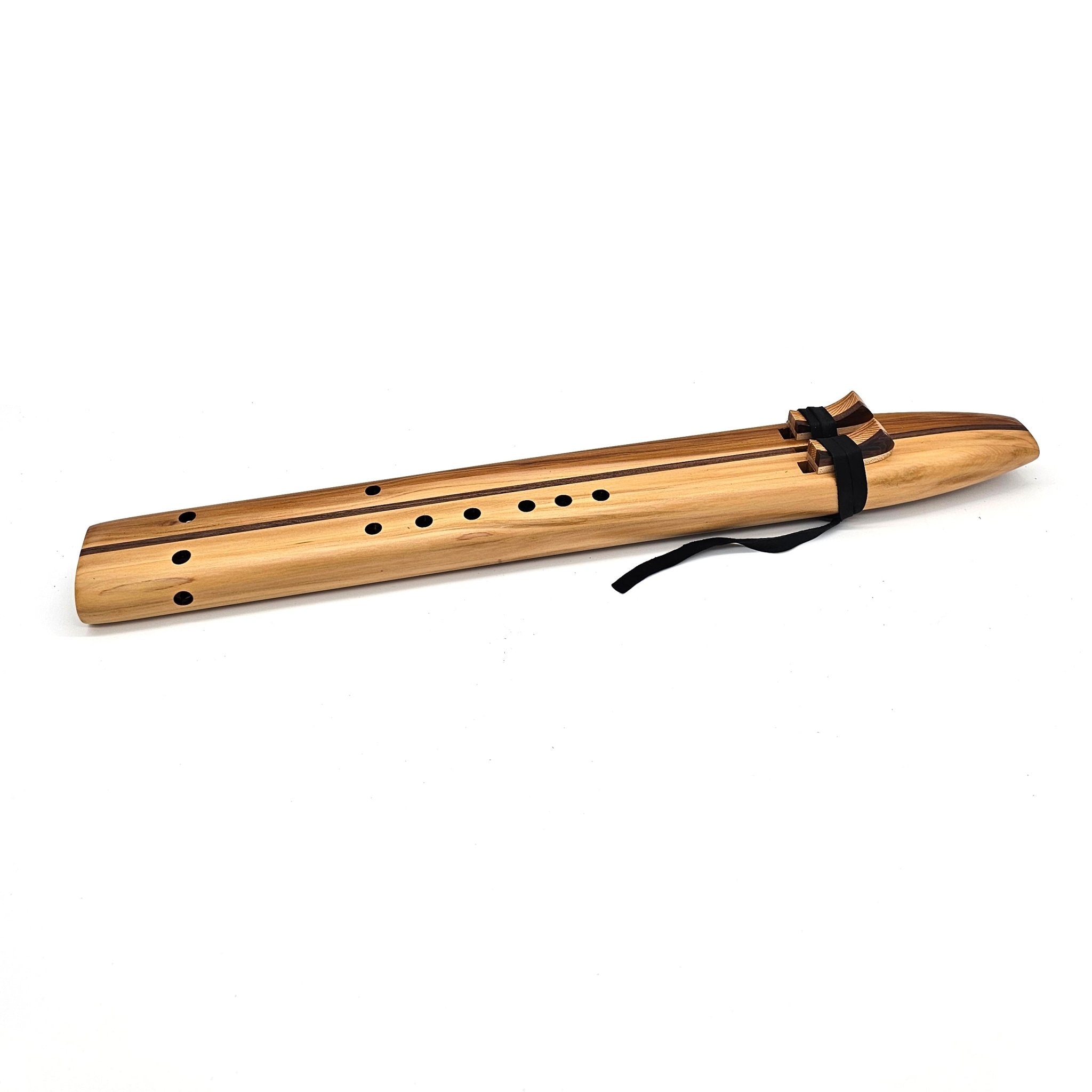 G Drone Flute in western red cedar (fingering holes on left side)