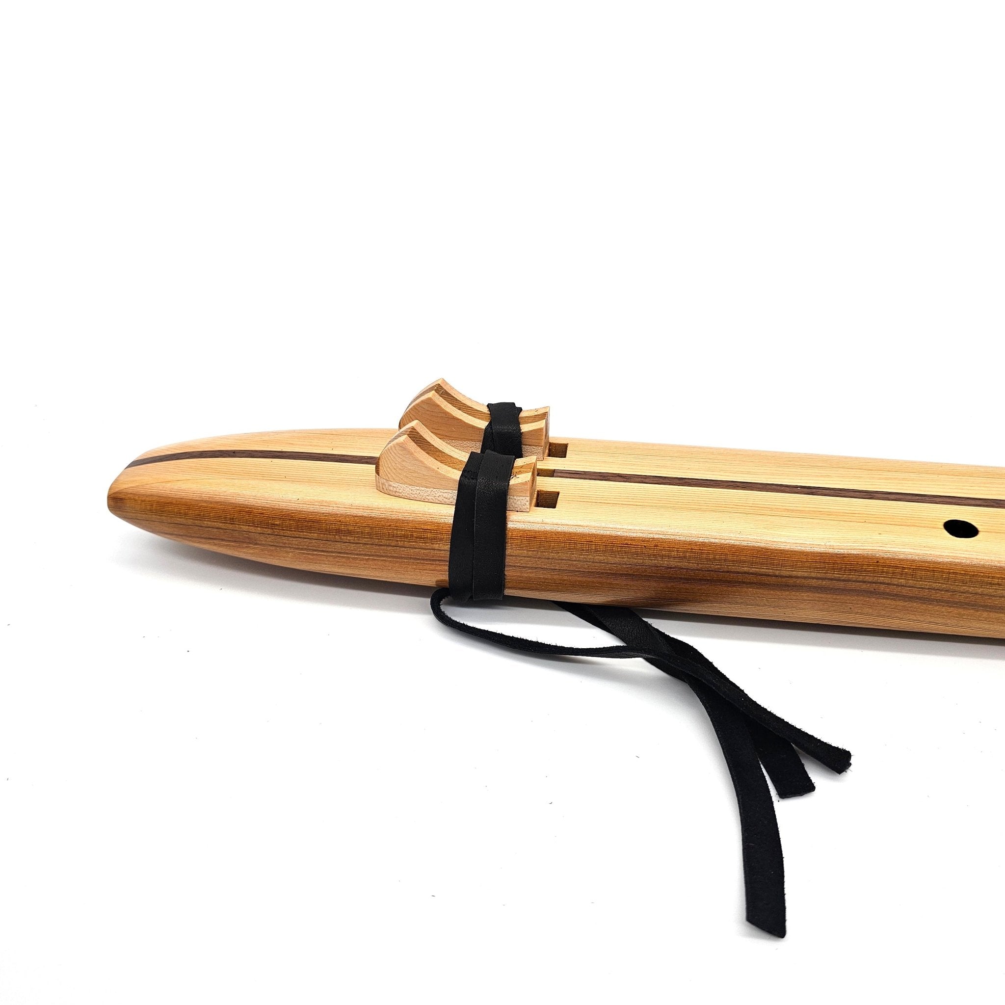 G Drone Flute in western red cedar (fingering holes on right side)