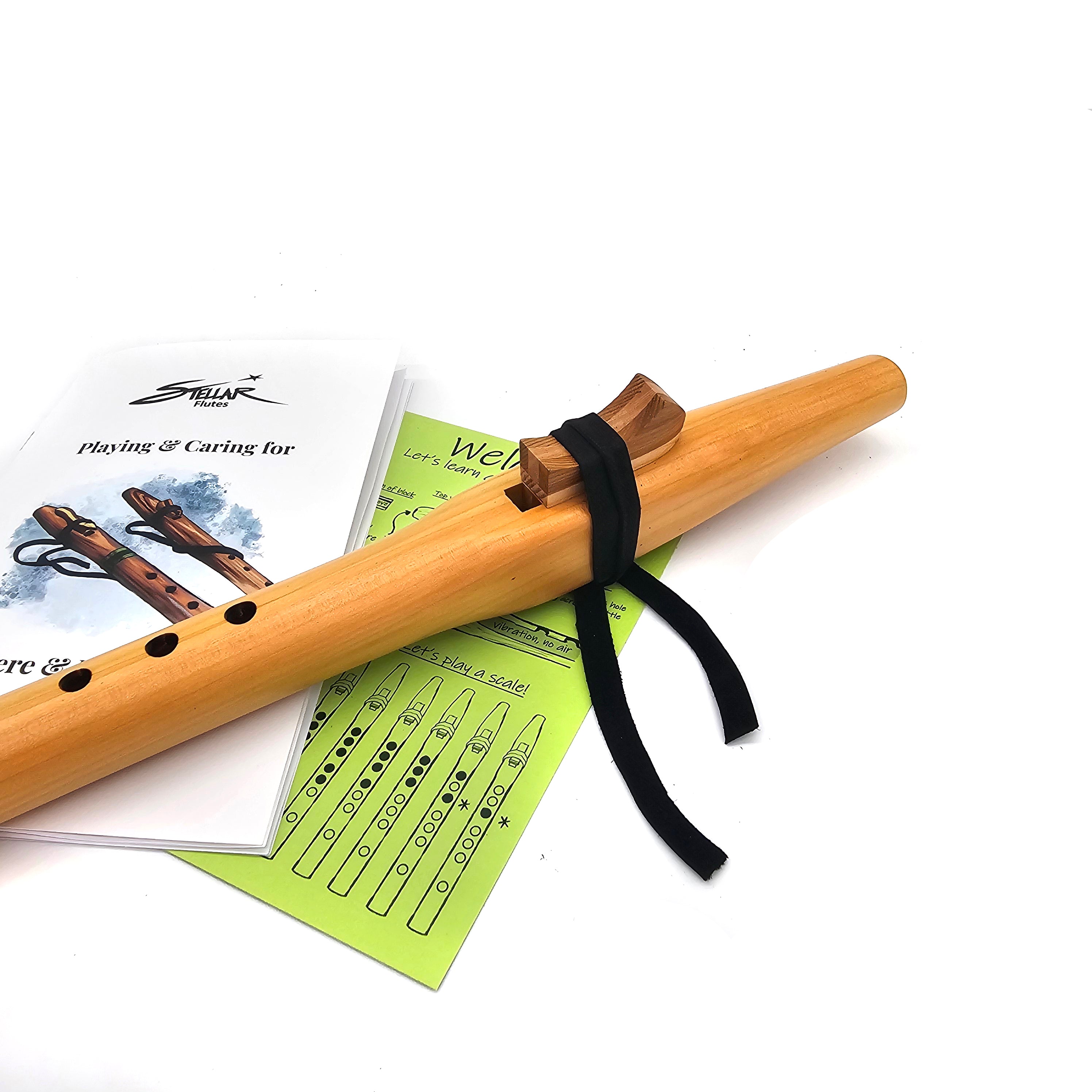 Beginner Native American Style A Flute | Small Sized | Golden Cedar