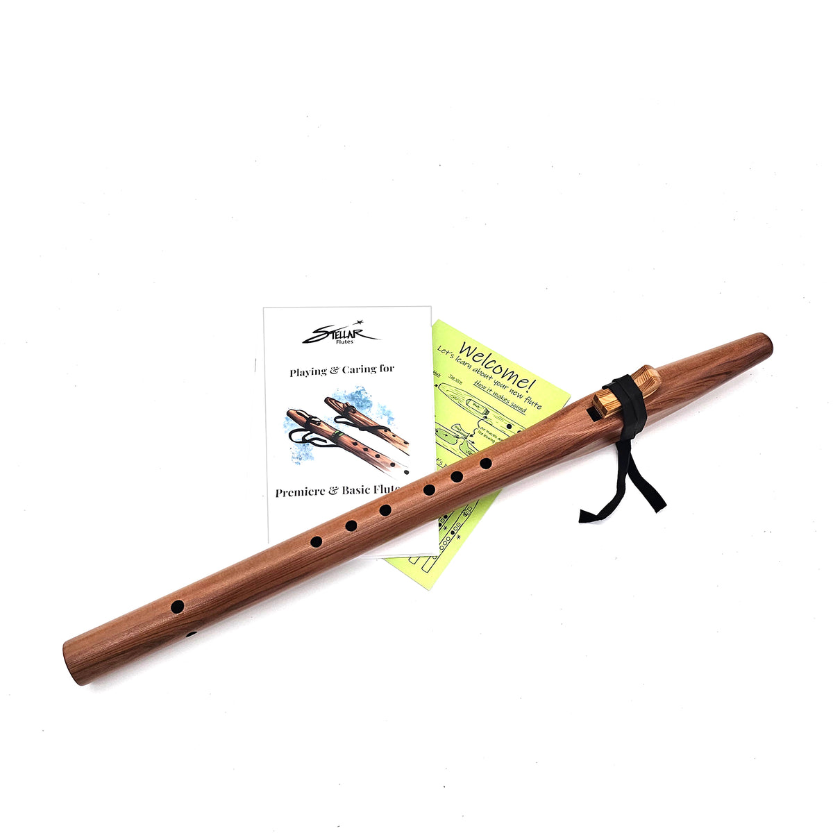 Beginner Native American Style A Flute | Small Sized | Natural Heartwood Cedar