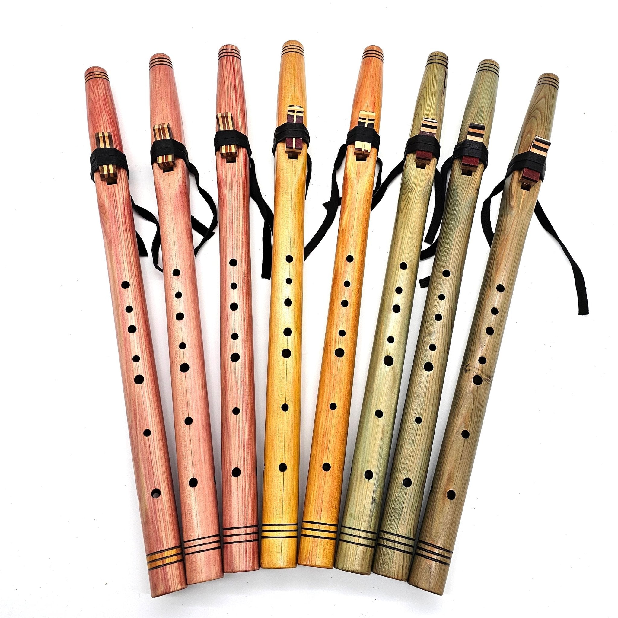 Limited Edition - Turmeric Hibiscus Stained Hemlock Hijaz flute in the key of A