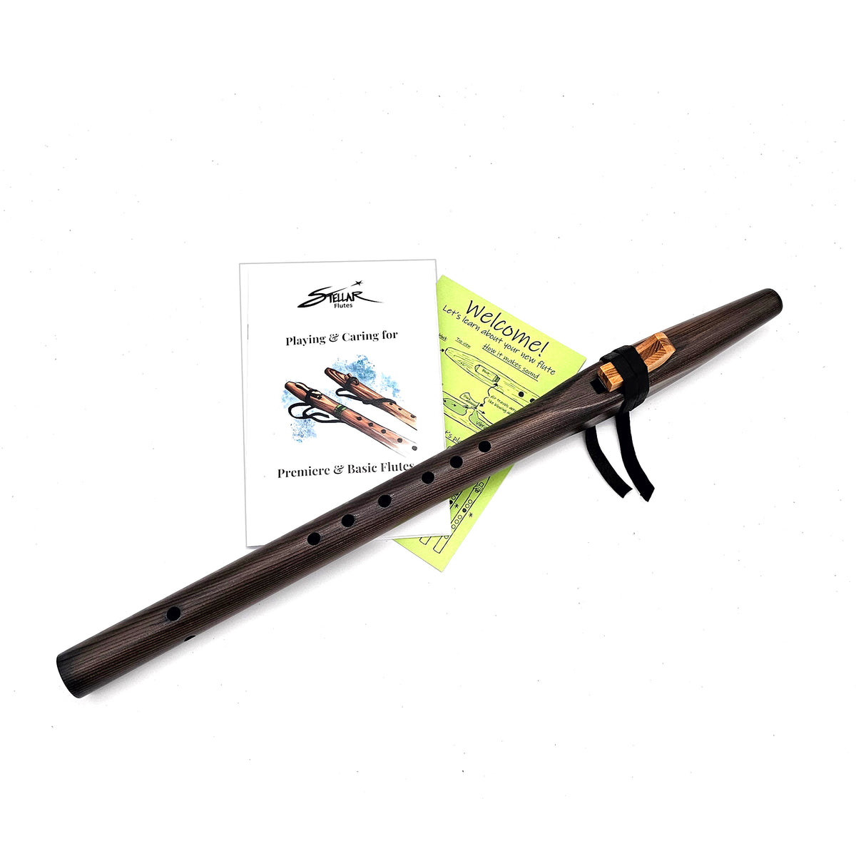 Beginner Native American Style A Flute |Small Sized| Iron Stained Cedar