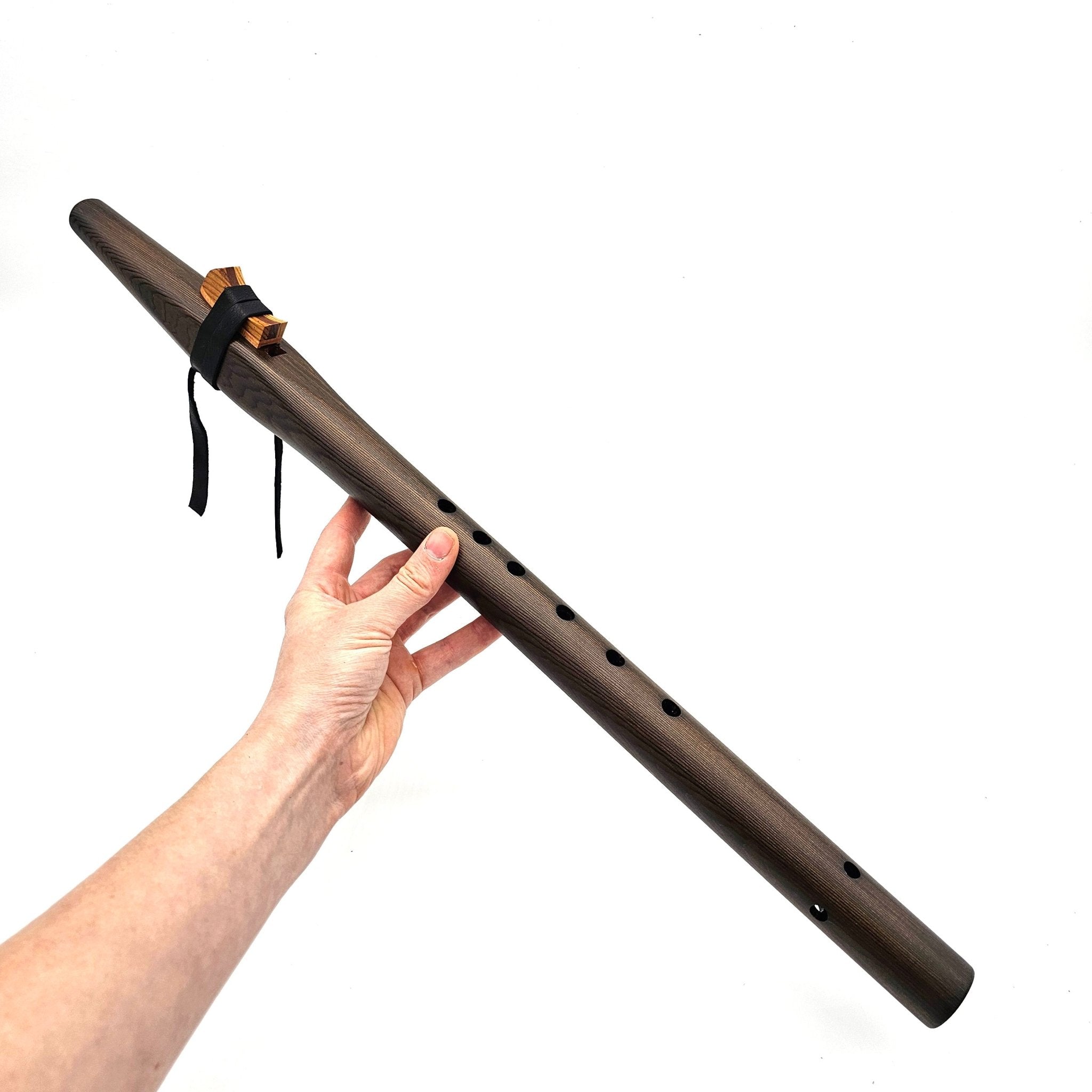 Beginner Native American Style G Flute  | Medium Sized | Iron Stained Cedar