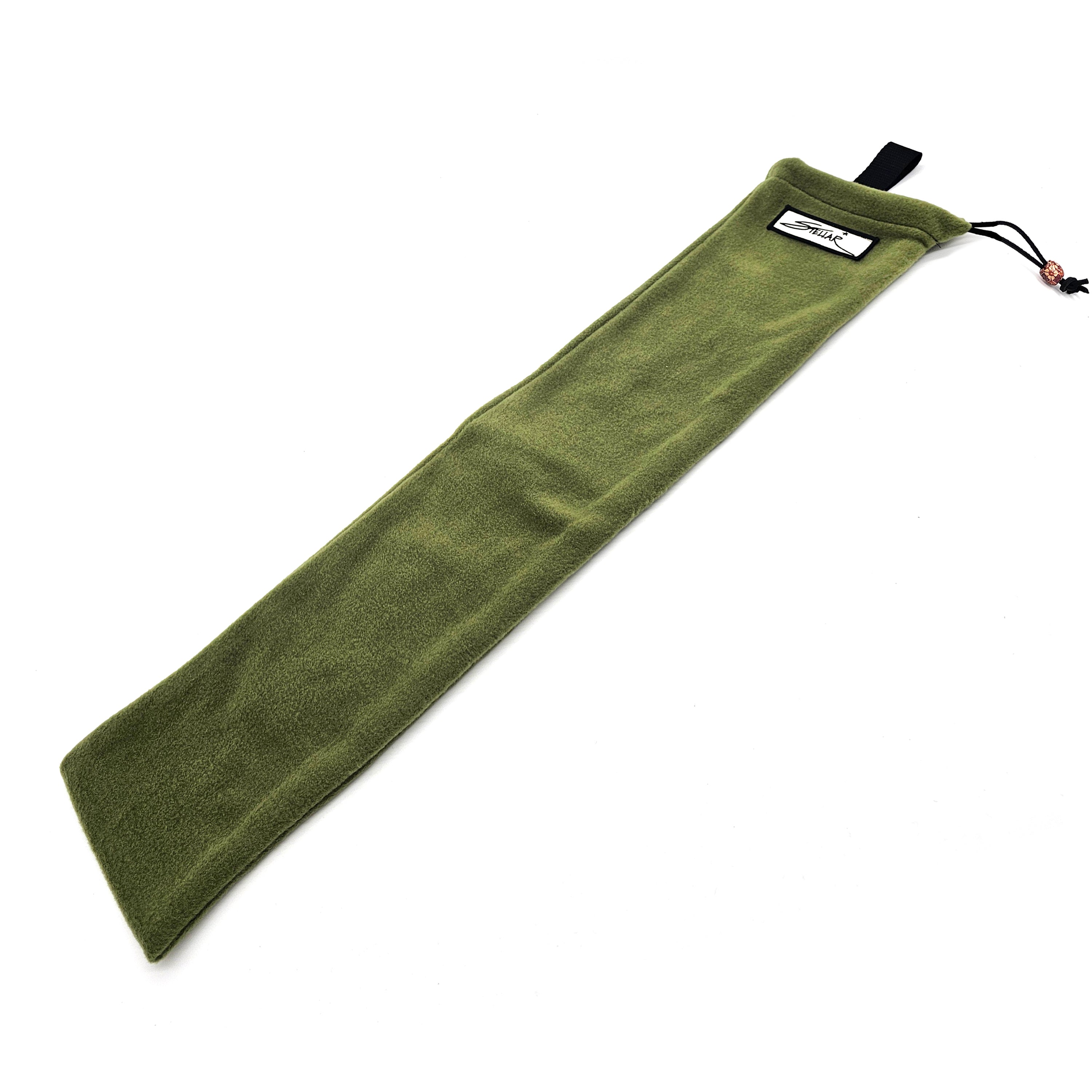 Handmade Polar Fleece Logo Flute Bag with Shoulder Strap and Drawstring