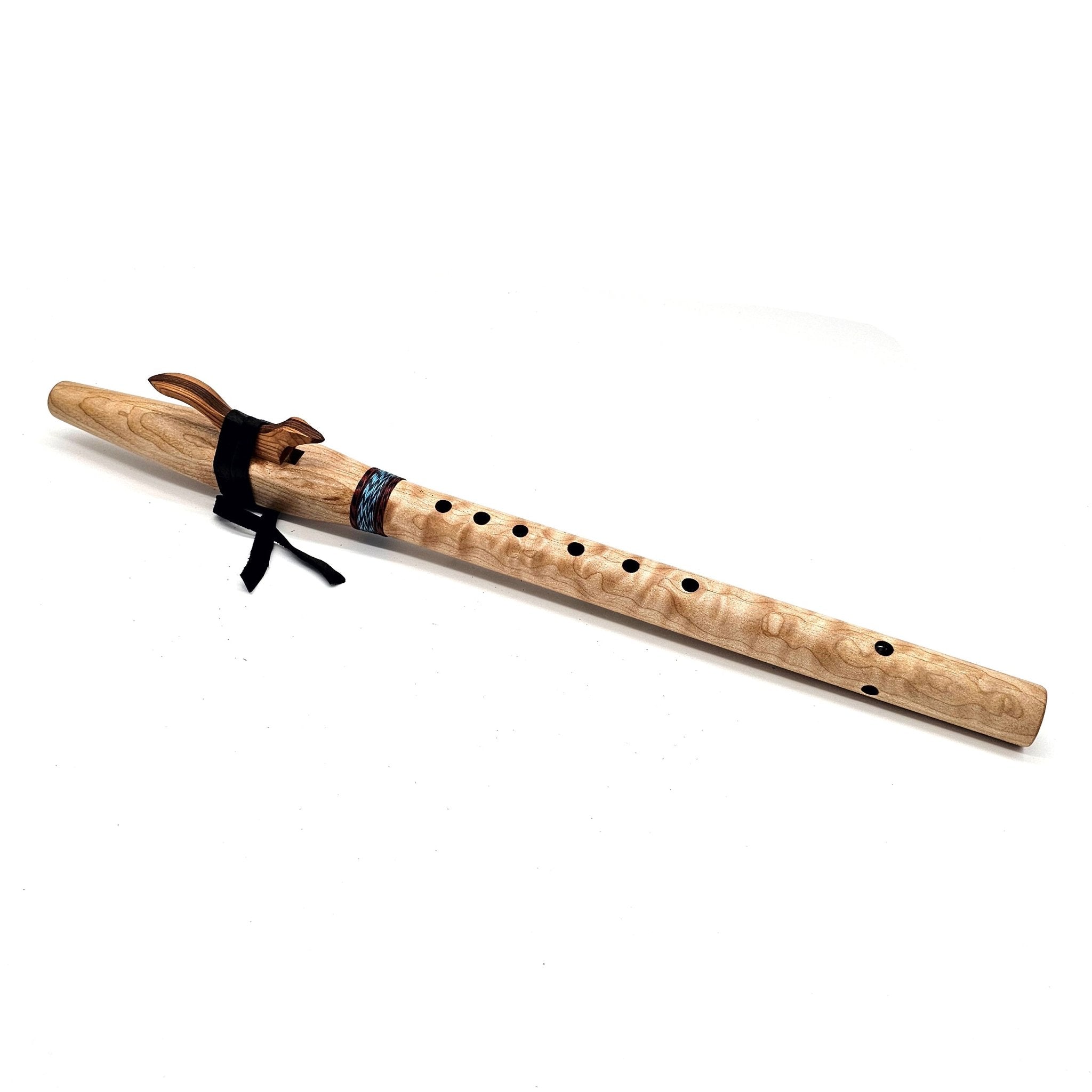 Quilted maple Native American style A flute -#3606