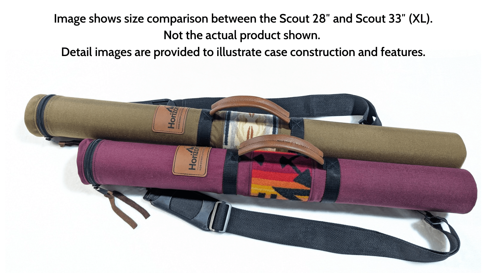 33" Length | Pueblo Canyon Red Native American Flute Hard Case | Single Flute Capacity