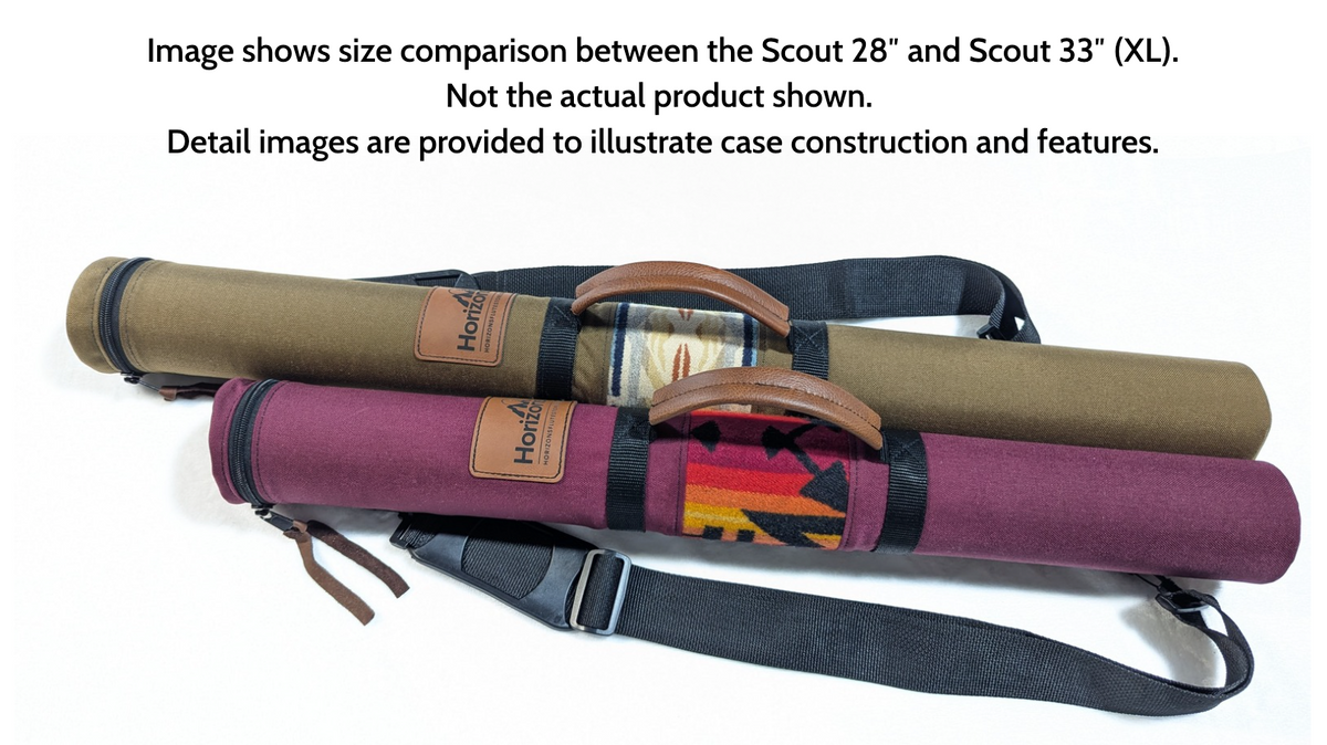 28" Length | Sahara Sands Tan "Scout" Native American Flute Hard Case | Single Flute Capacity