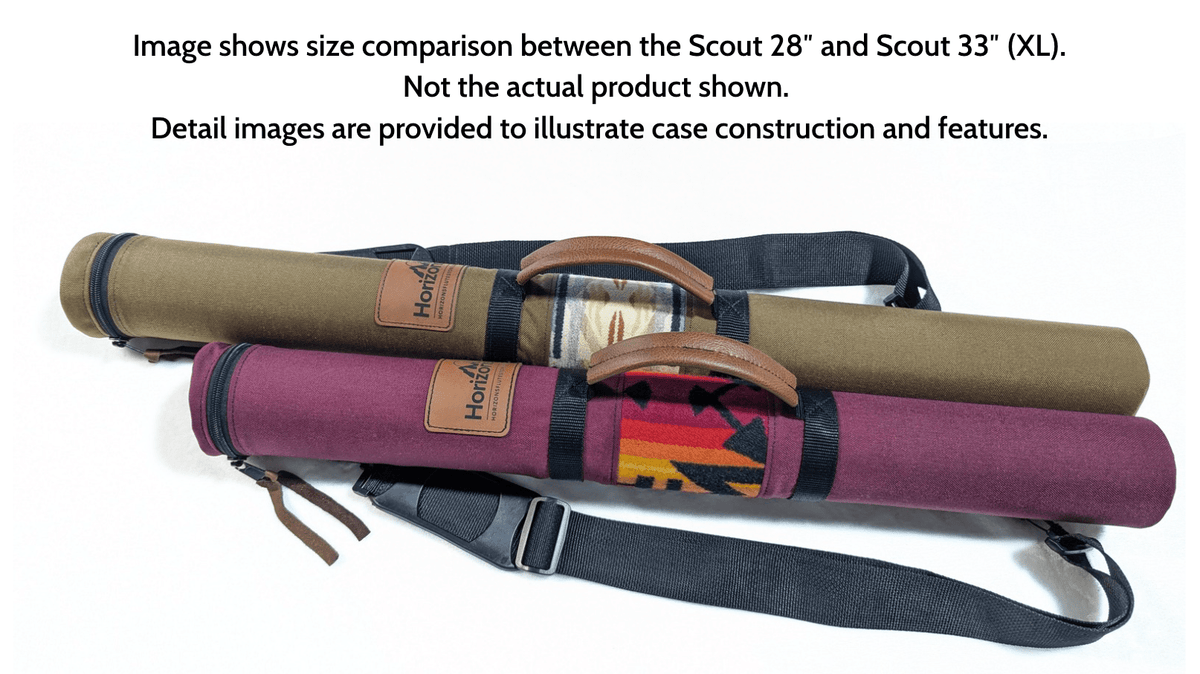 33" Length | Riverstone Blue "Scout XL" Native American Flute Hard Case | Single Flute Capacity
