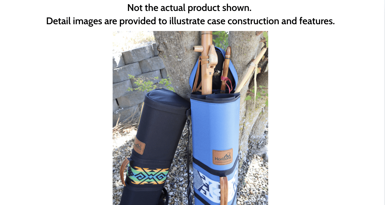 Black "Navigator" Native American Flute Hard Case | 5-8 Flute Capacity | #ISNA1