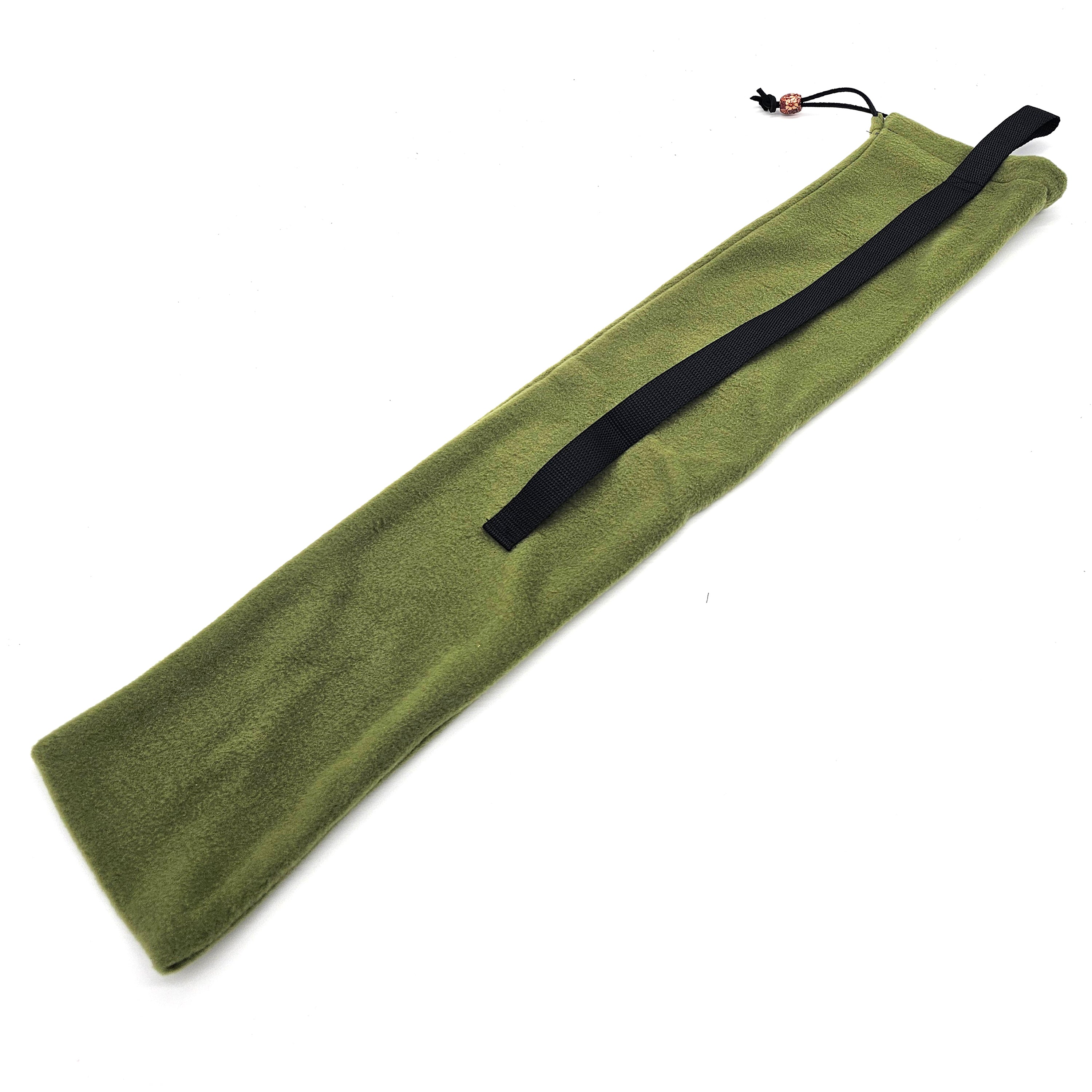 Handmade Polar Fleece Logo Flute Bag with Shoulder Strap and Drawstring
