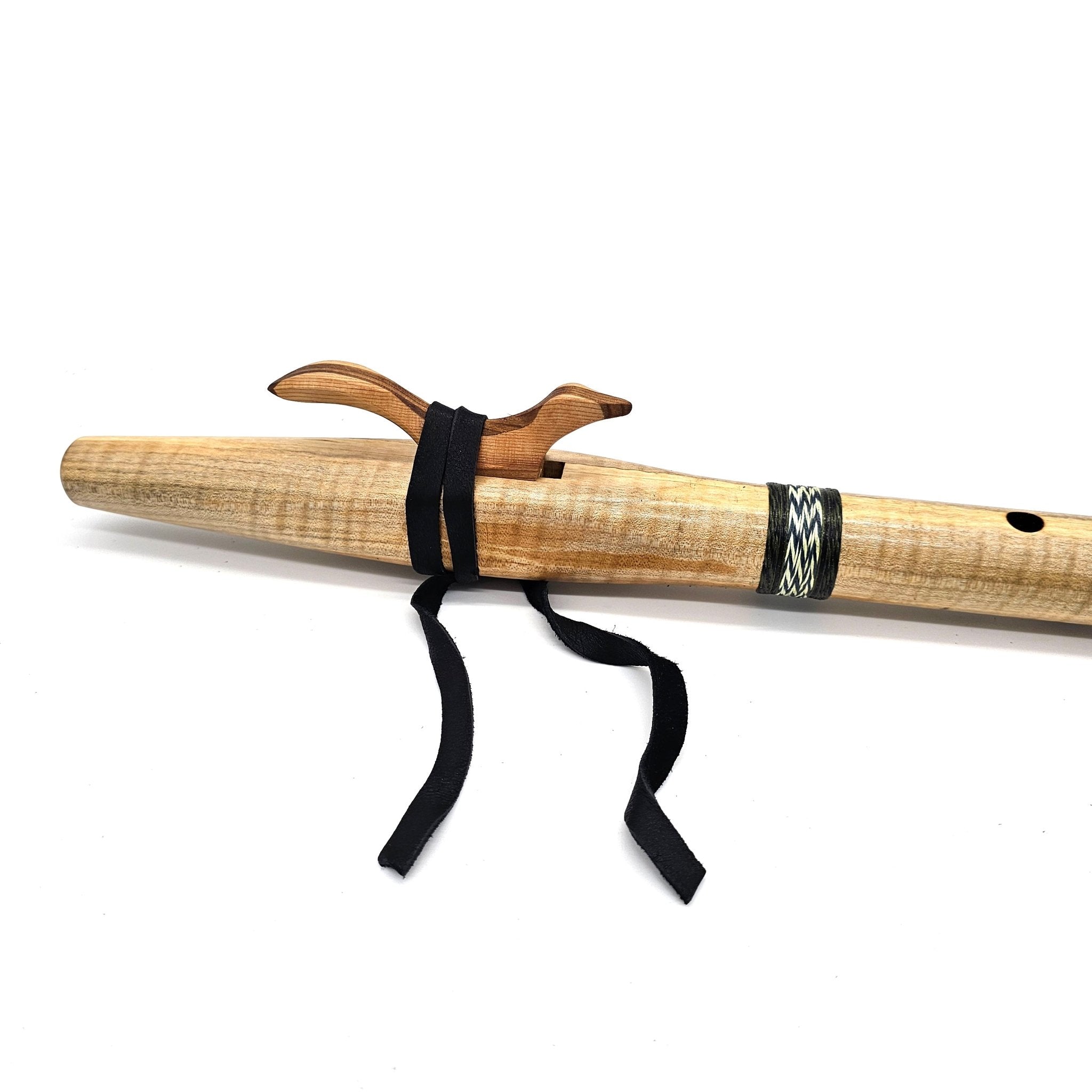 Spalted Tiger Maple Native American style F#  flute - #5415